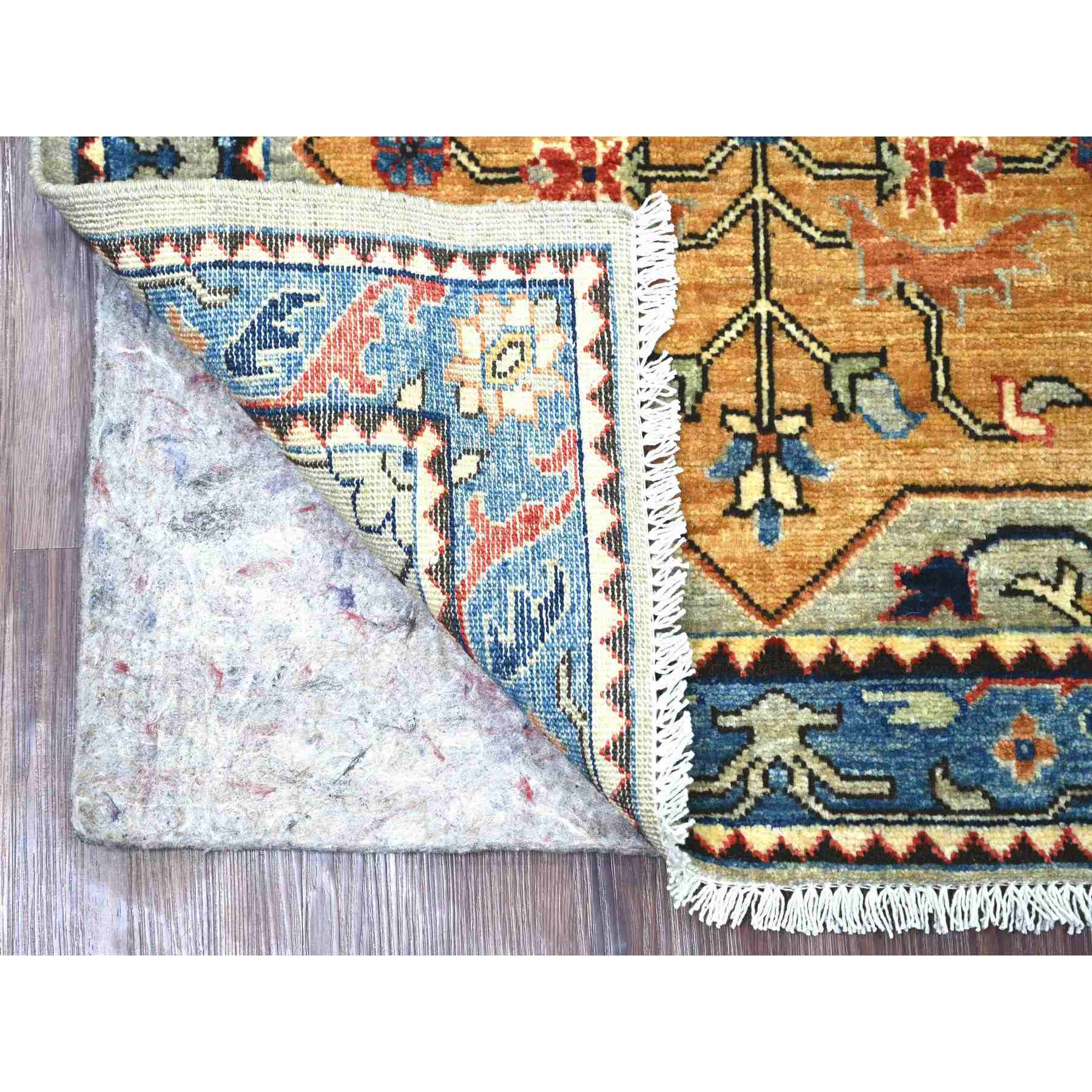 Oushak-And-Peshawar-Hand-Knotted-Rug-105955