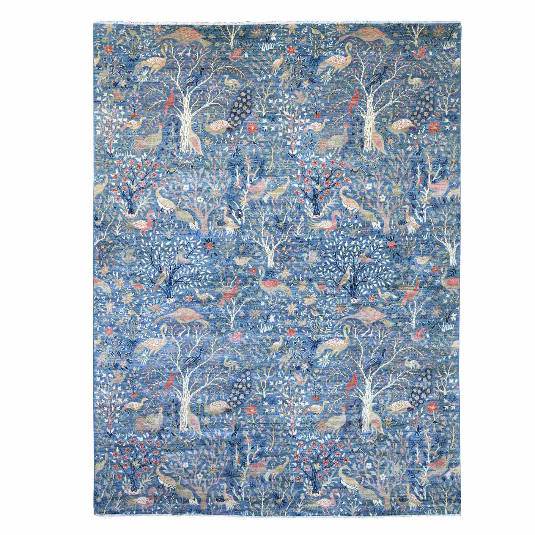 Oushak-And-Peshawar-Hand-Knotted-Rug-105960