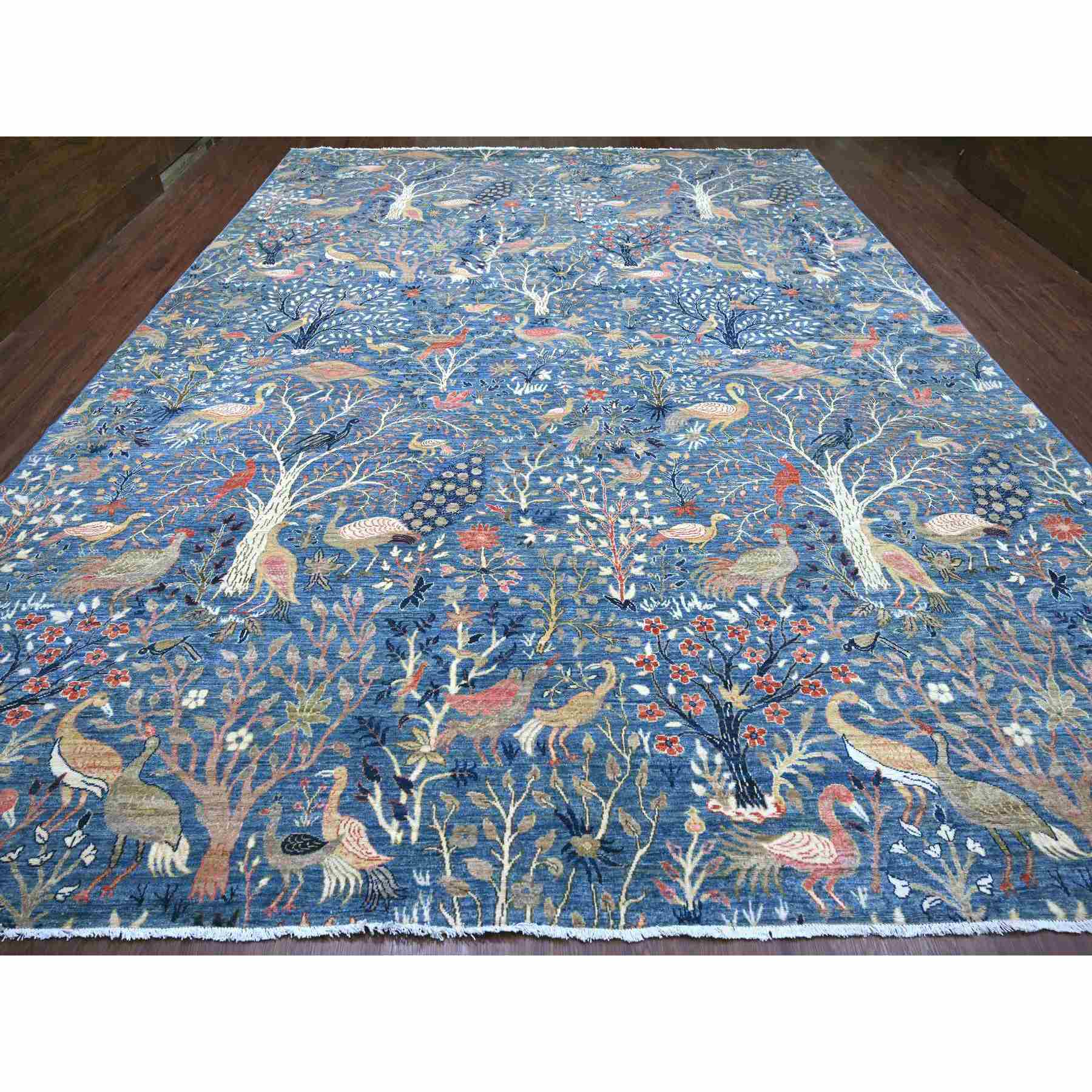 Oushak-And-Peshawar-Hand-Knotted-Rug-105960