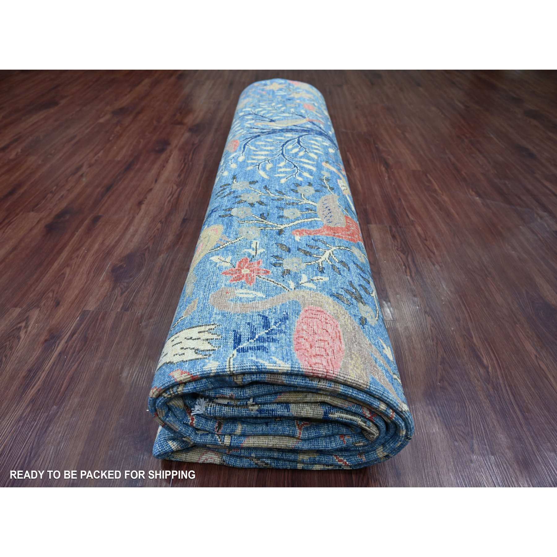 Oushak-And-Peshawar-Hand-Knotted-Rug-105960