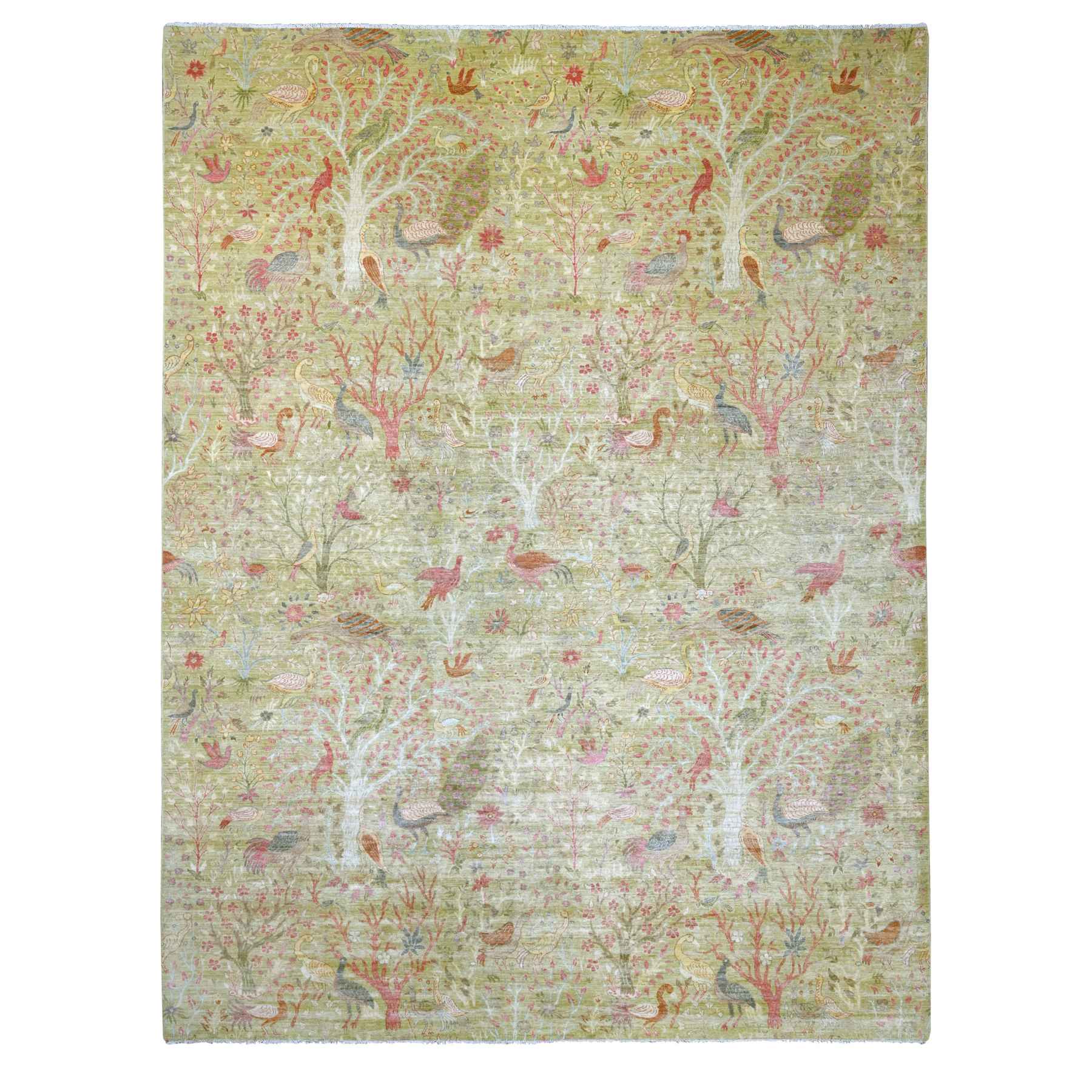 Oushak-And-Peshawar-Hand-Knotted-Rug-105965