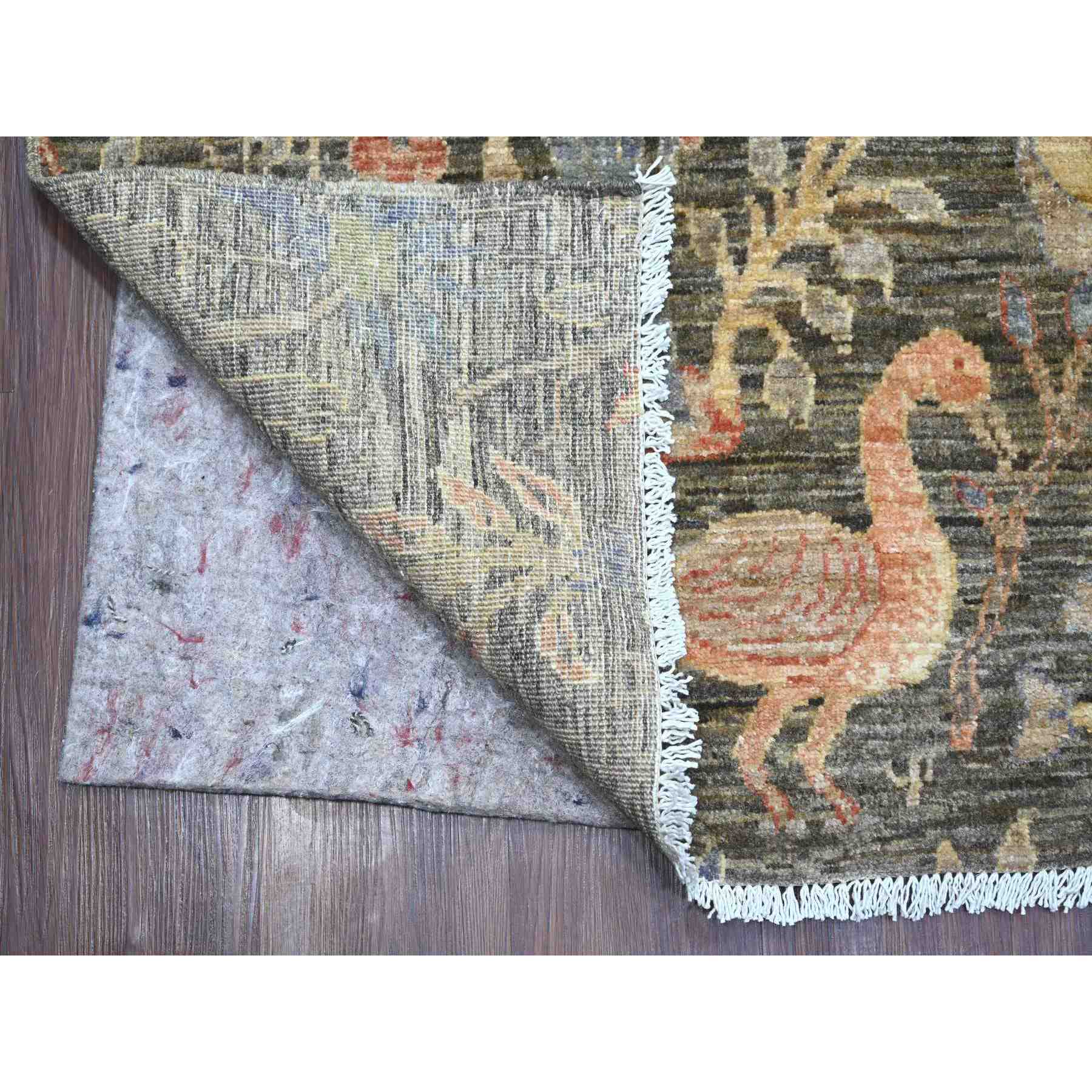 Oushak-And-Peshawar-Hand-Knotted-Rug-105970