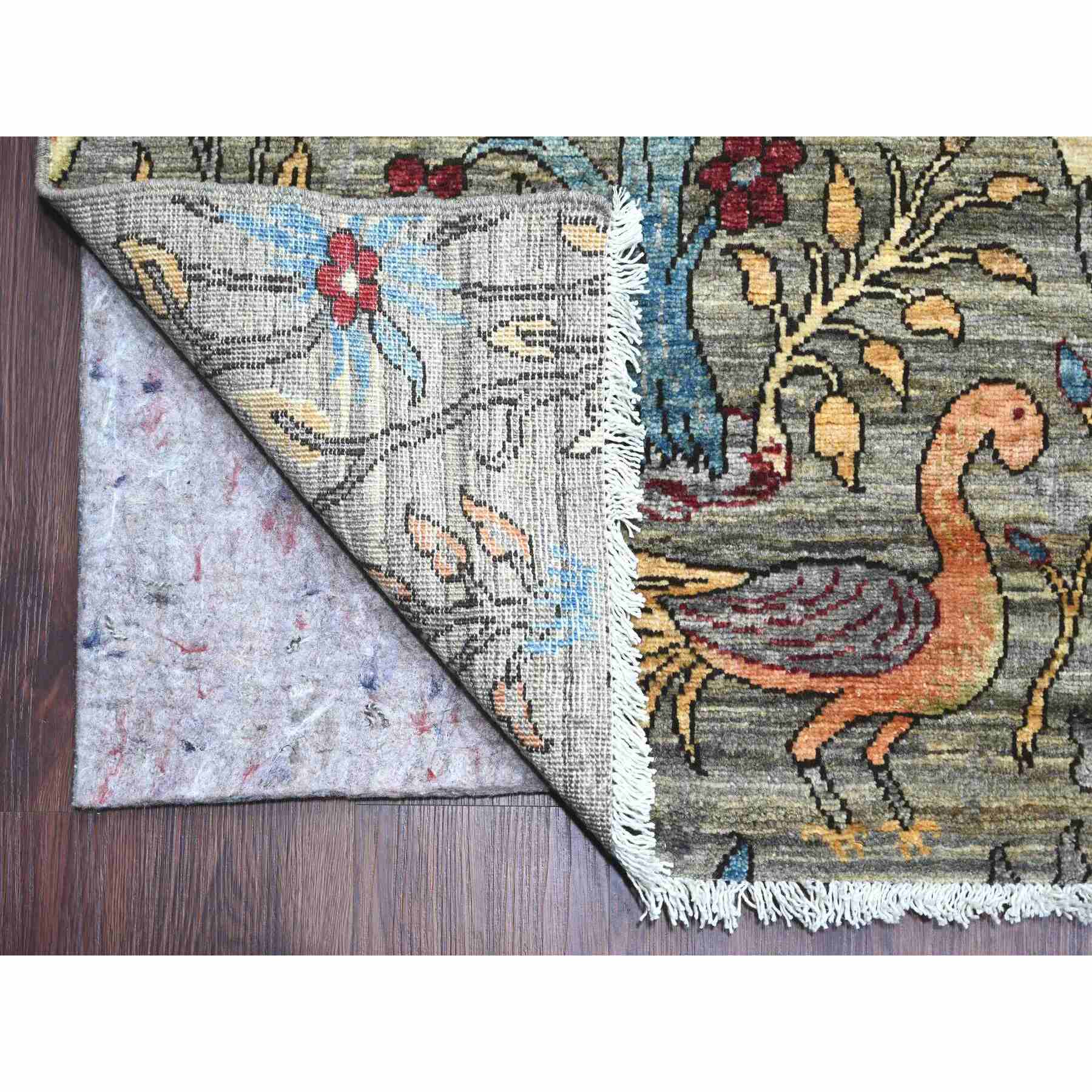 Oushak-And-Peshawar-Hand-Knotted-Rug-105980