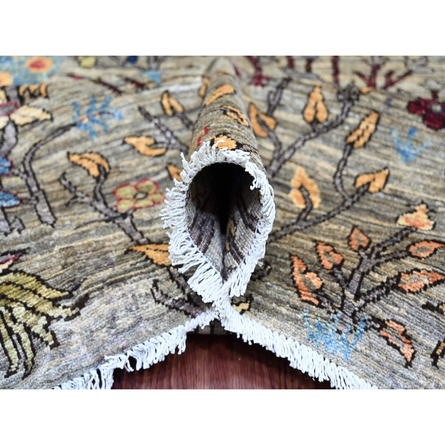 Oushak-And-Peshawar-Hand-Knotted-Rug-105980