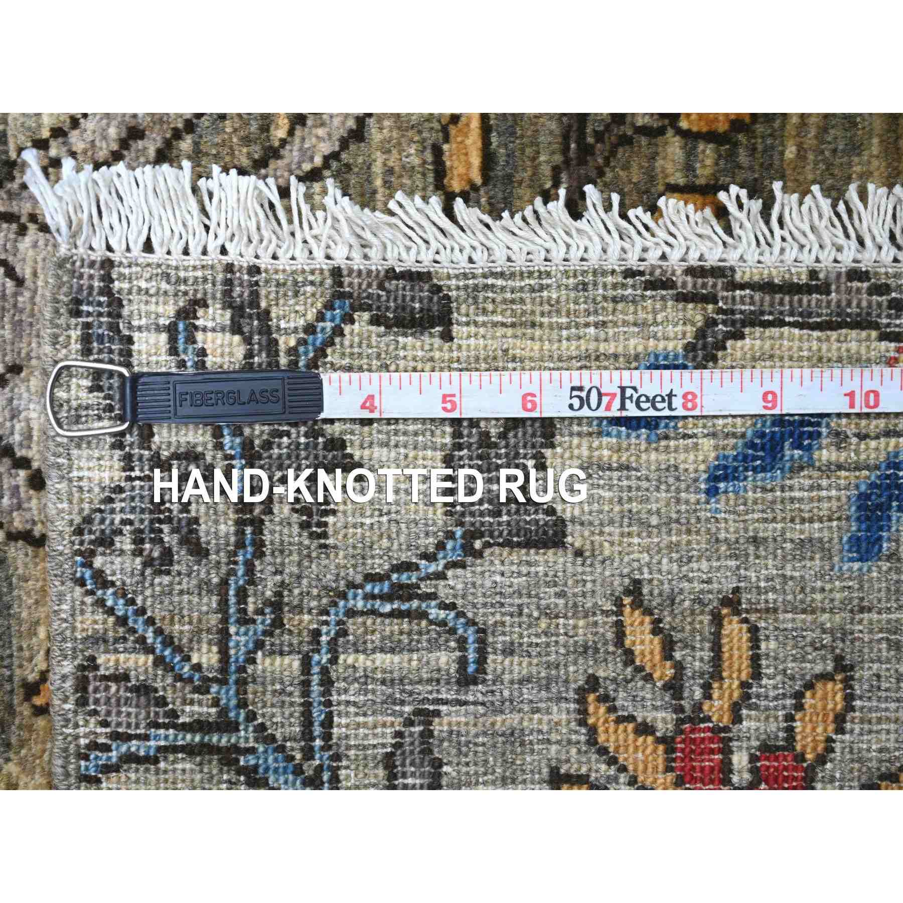 Oushak-And-Peshawar-Hand-Knotted-Rug-105980