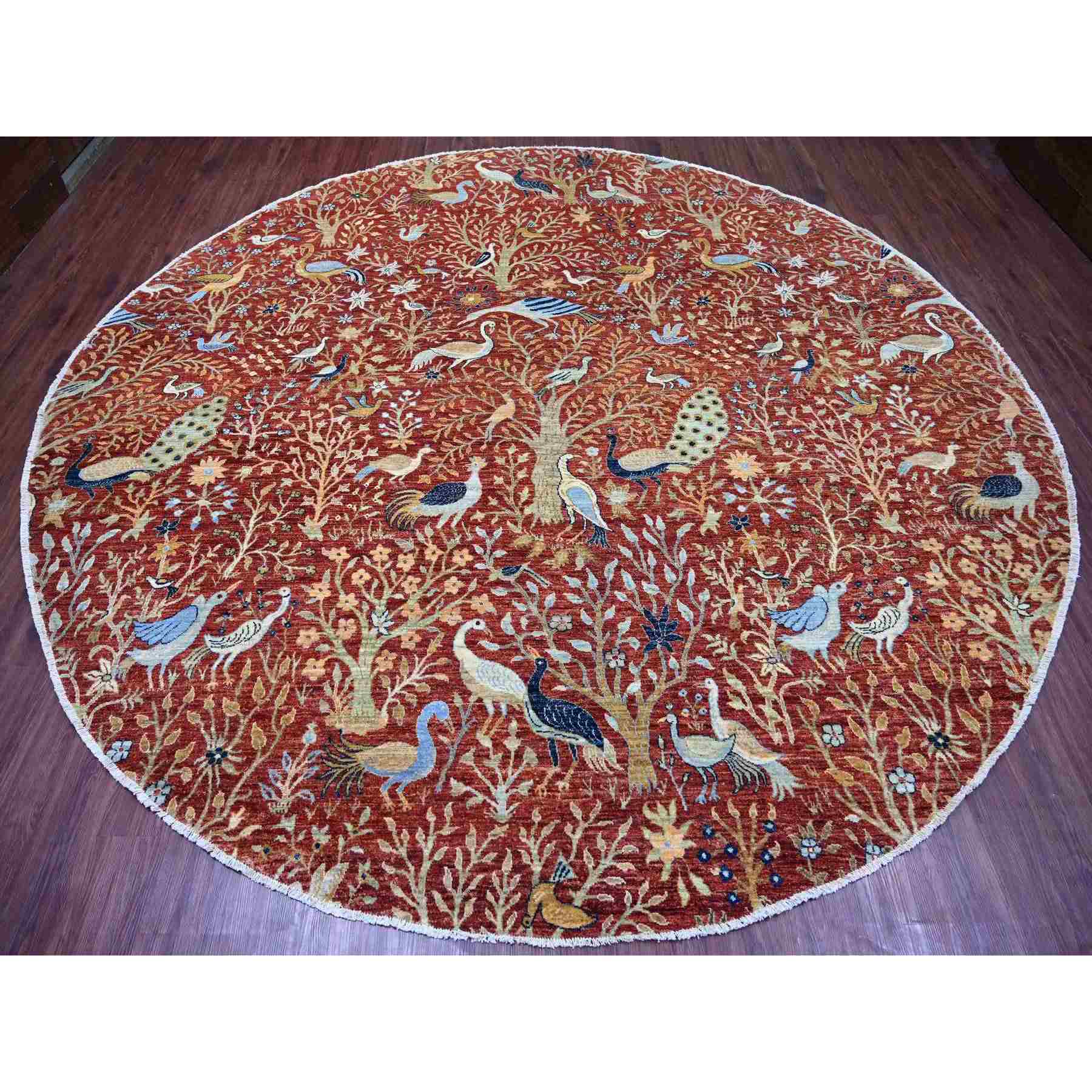Oushak-And-Peshawar-Hand-Knotted-Rug-105995