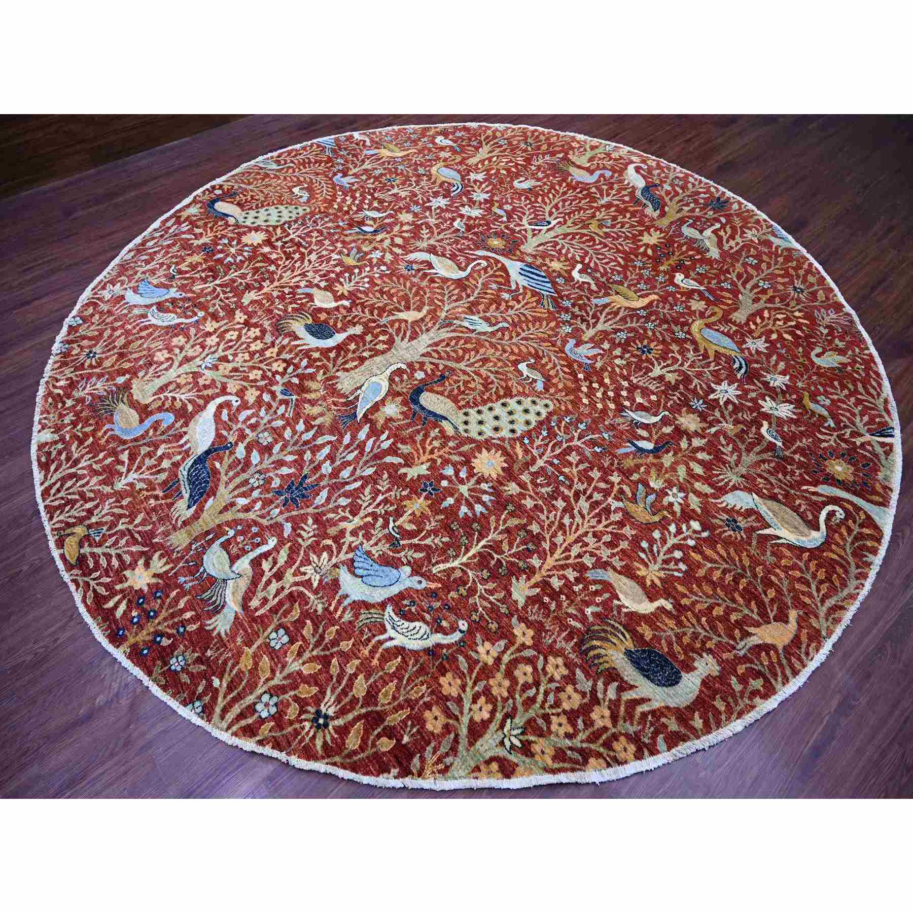 Oushak-And-Peshawar-Hand-Knotted-Rug-105995