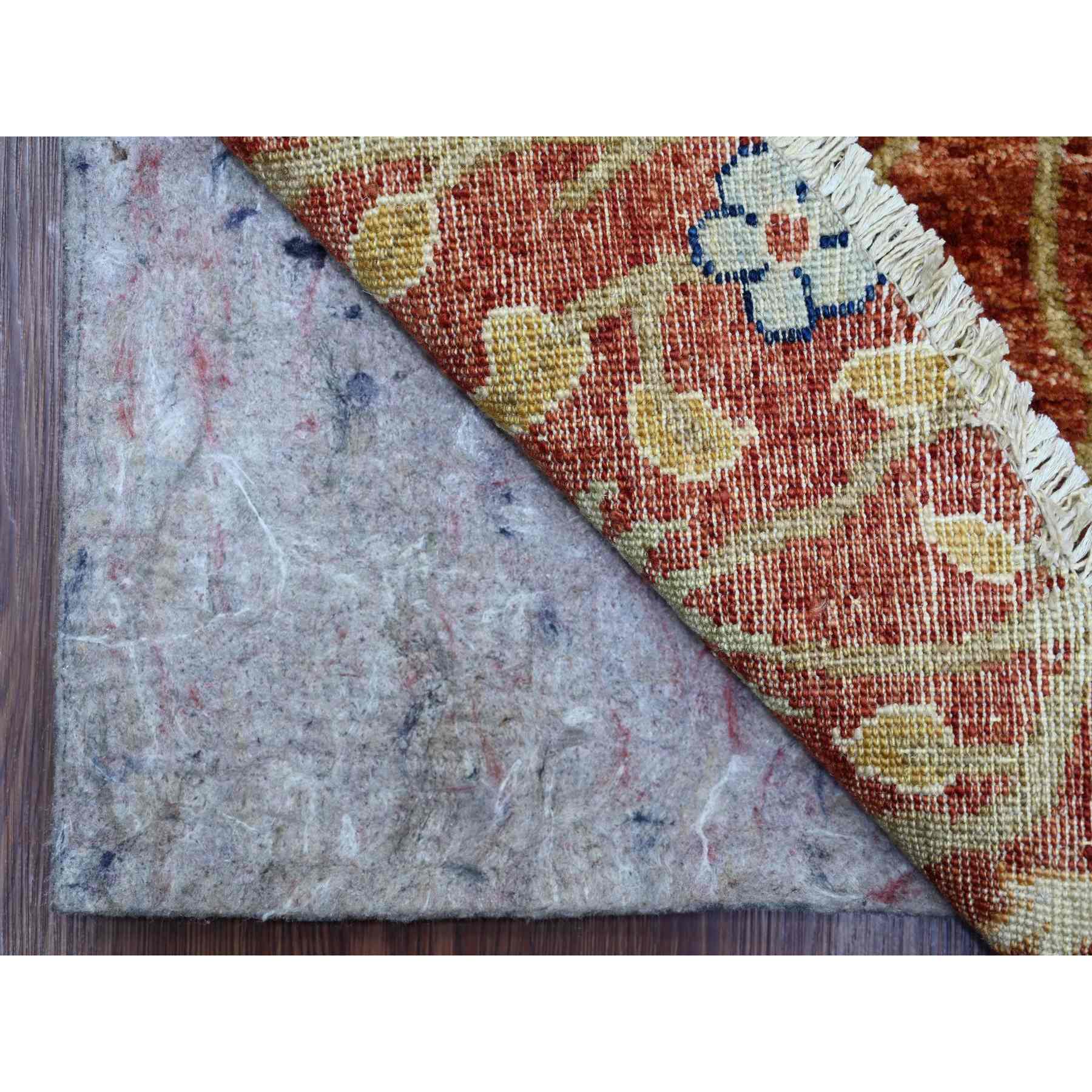 Oushak-And-Peshawar-Hand-Knotted-Rug-105995