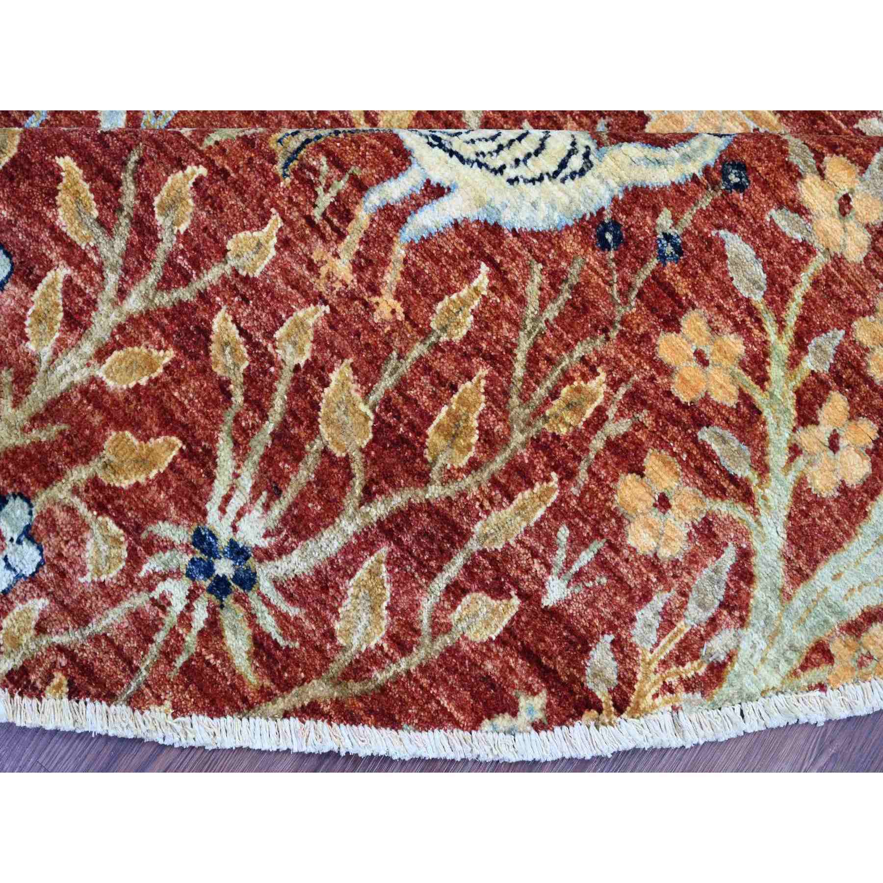 Oushak-And-Peshawar-Hand-Knotted-Rug-105995
