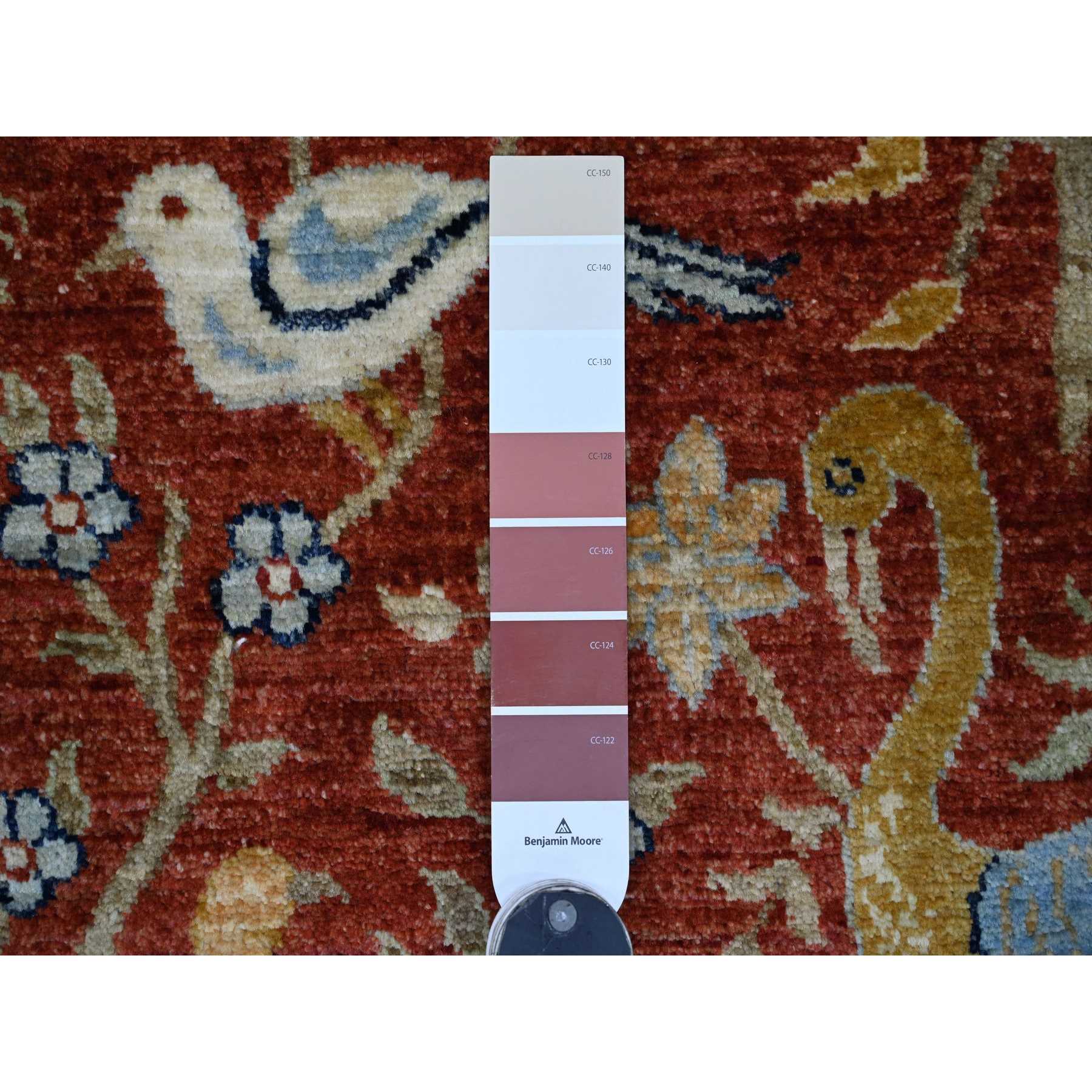 Oushak-And-Peshawar-Hand-Knotted-Rug-105995
