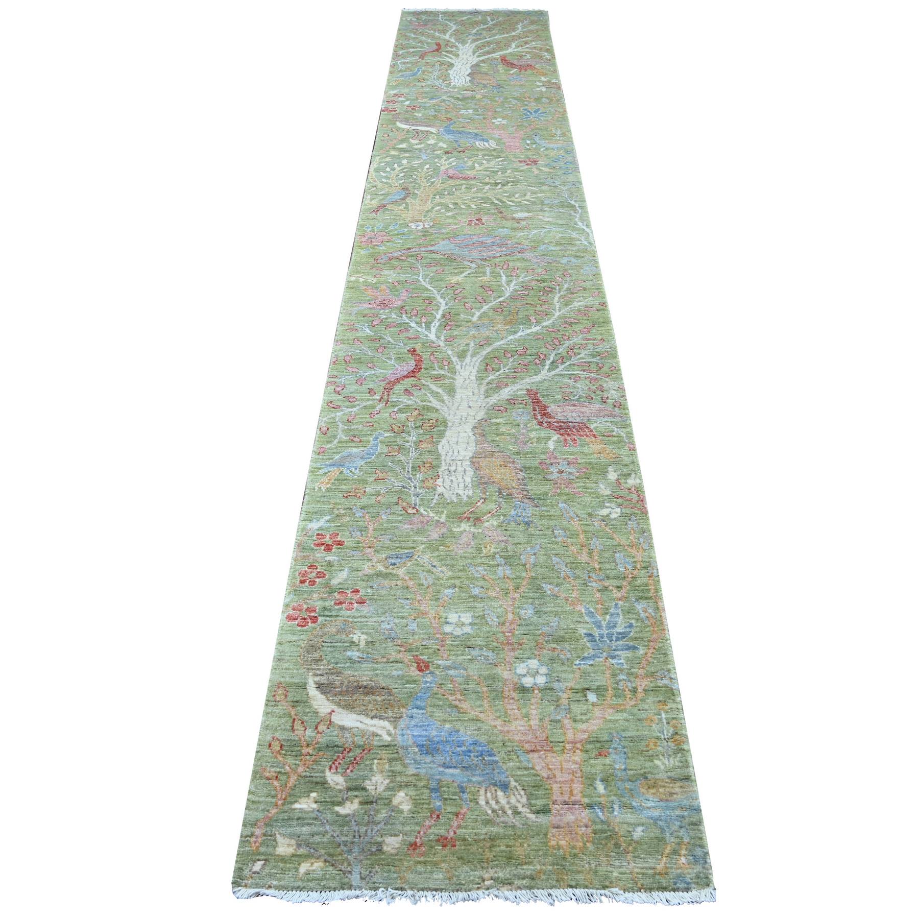 Oushak-And-Peshawar-Hand-Knotted-Rug-106005