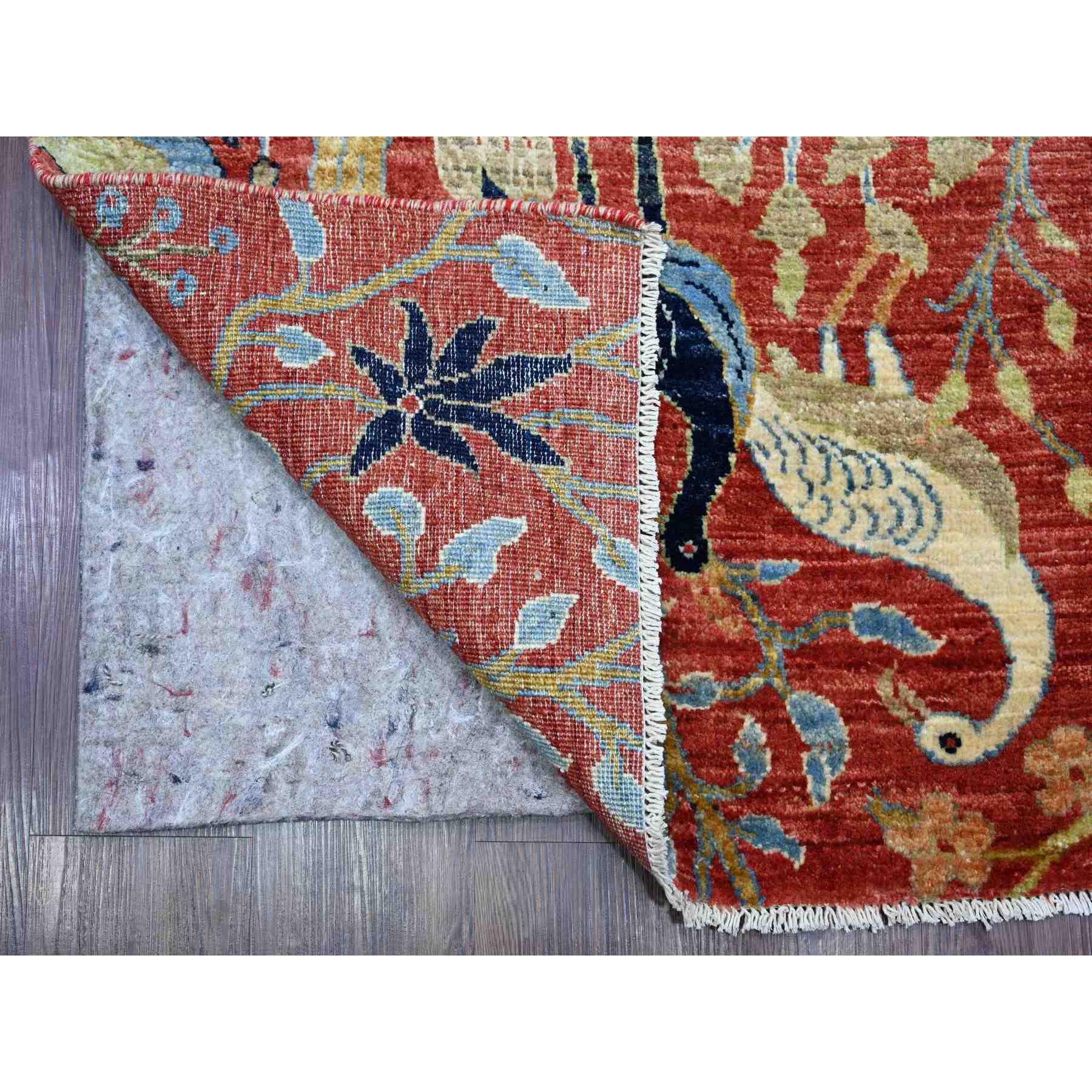 Oushak-And-Peshawar-Hand-Knotted-Rug-106015