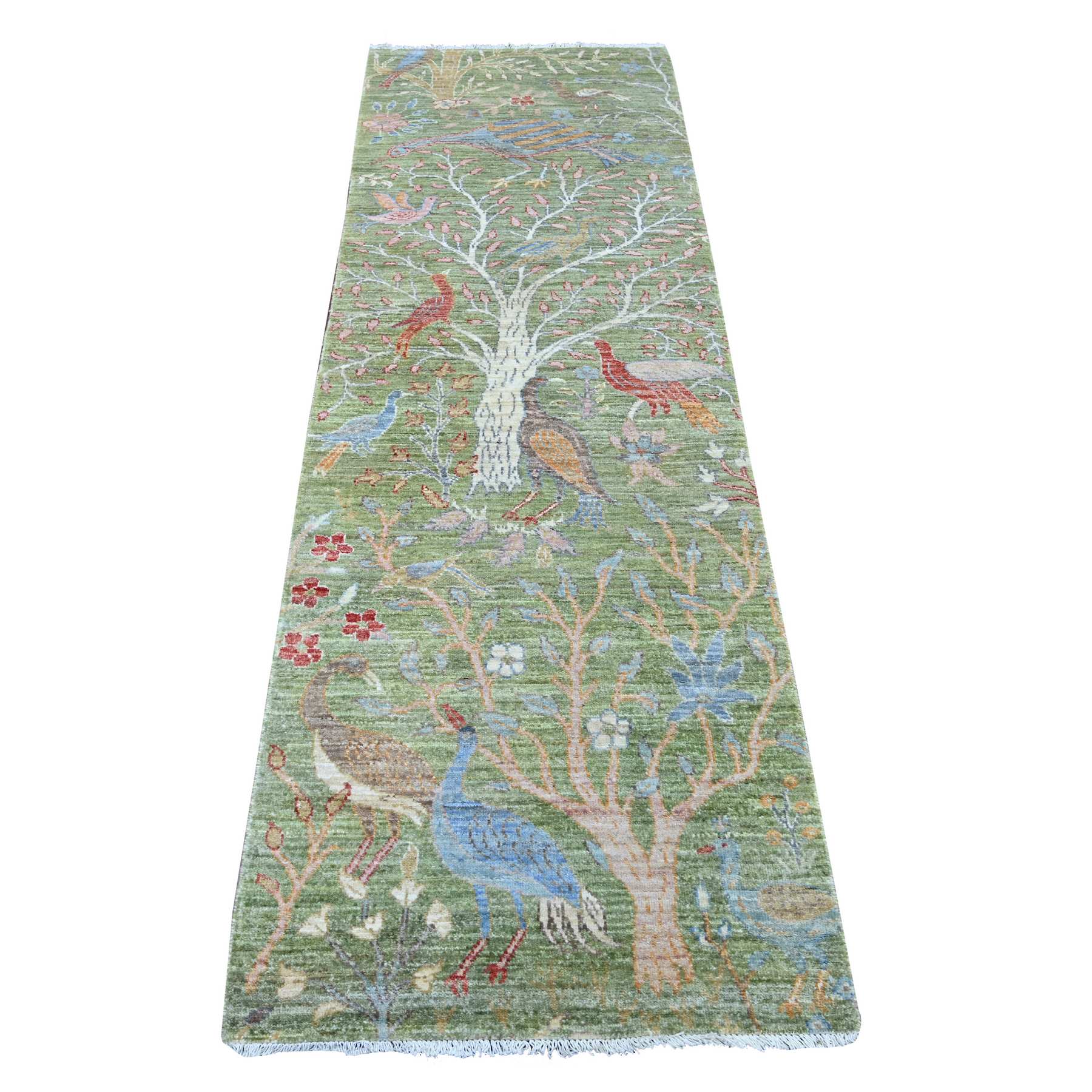 Oushak-And-Peshawar-Hand-Knotted-Rug-106020