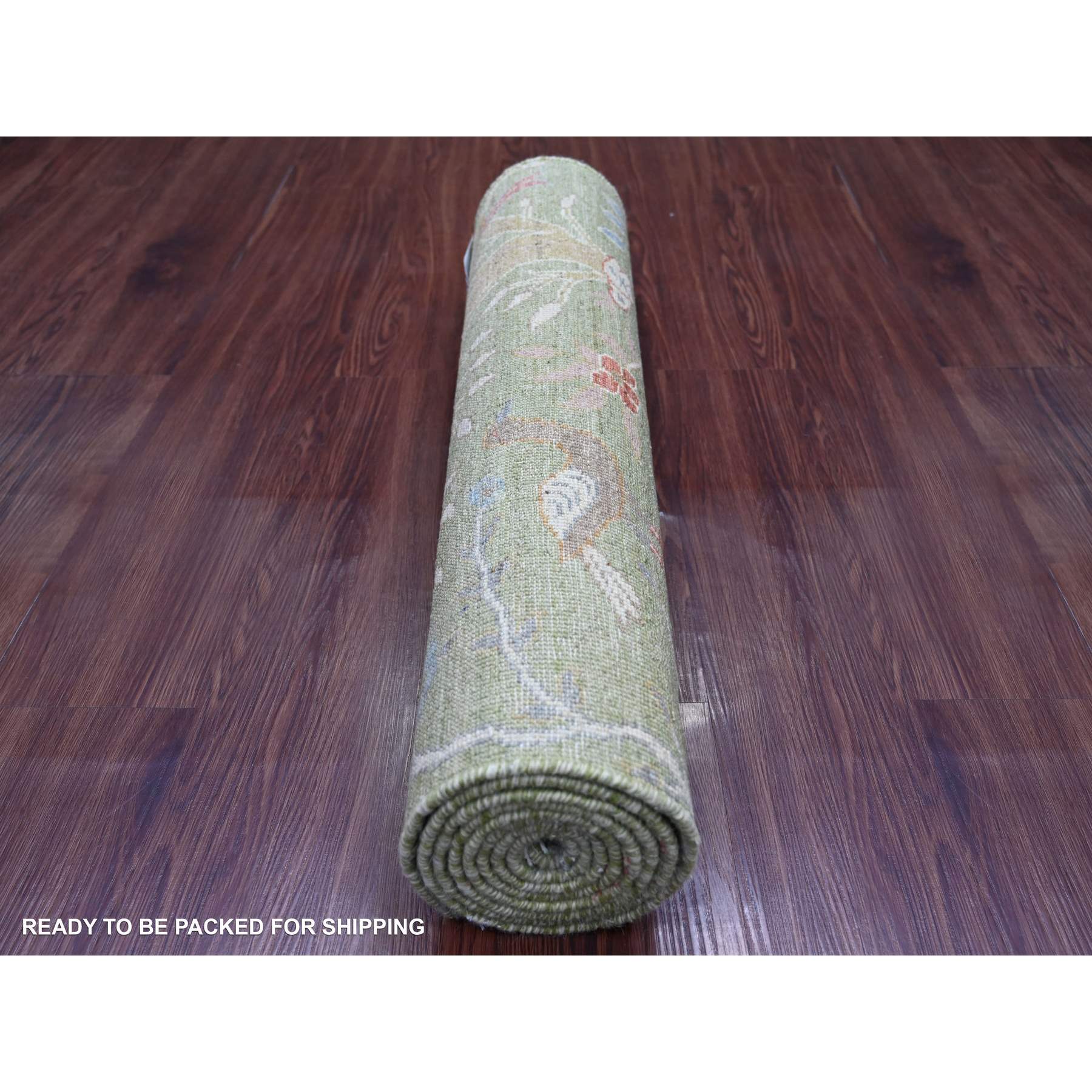 Oushak-And-Peshawar-Hand-Knotted-Rug-106020