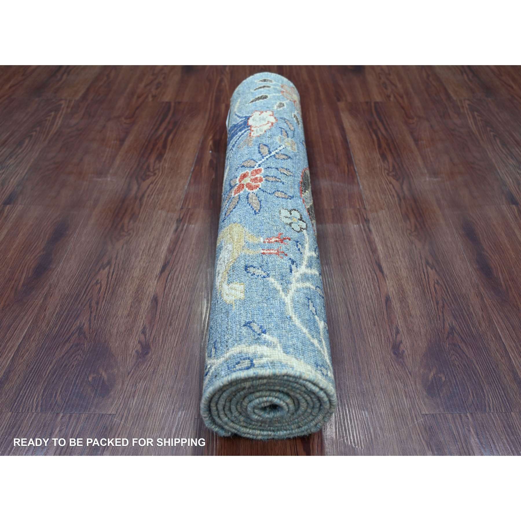 Oushak-And-Peshawar-Hand-Knotted-Rug-106025