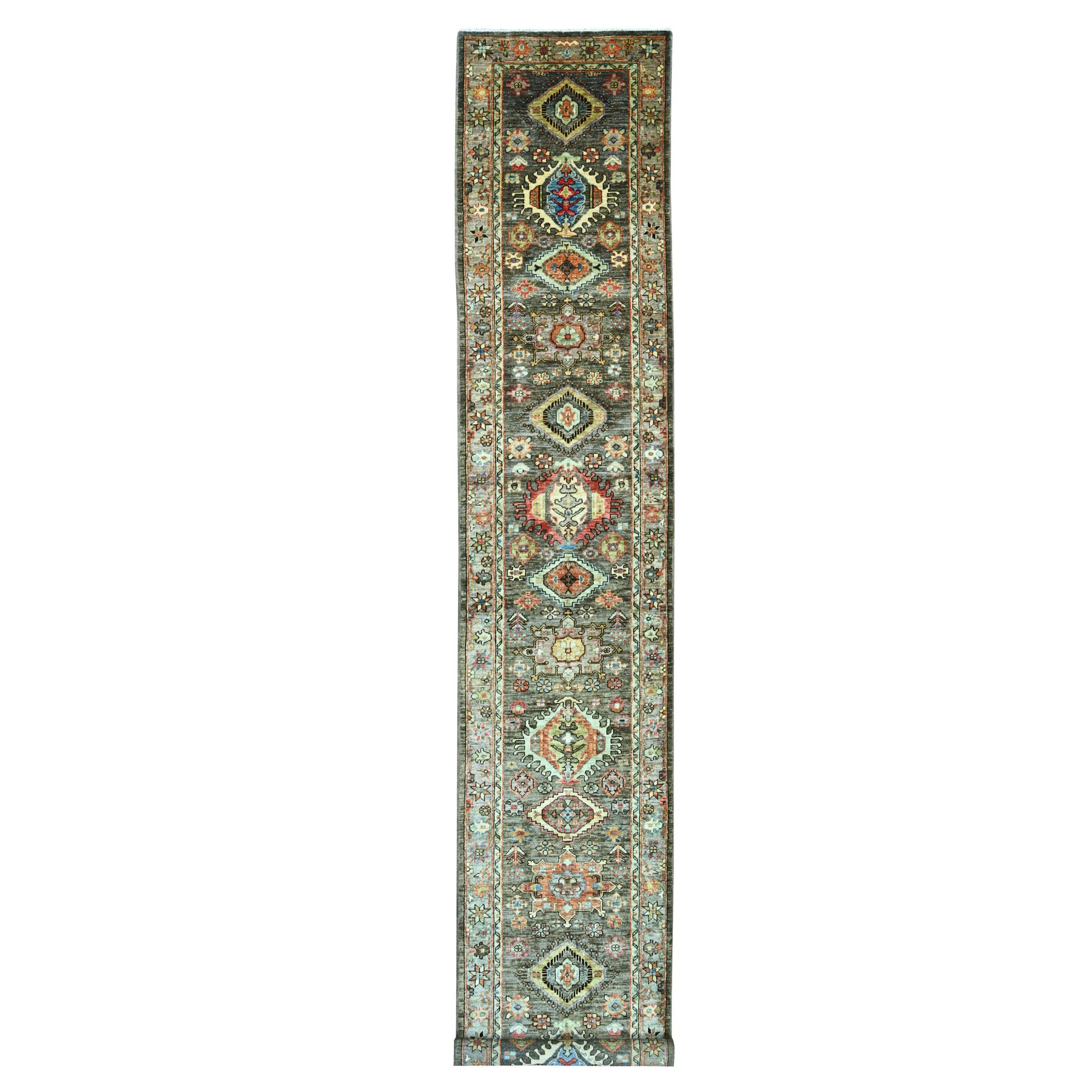 Oushak-And-Peshawar-Hand-Knotted-Rug-106055