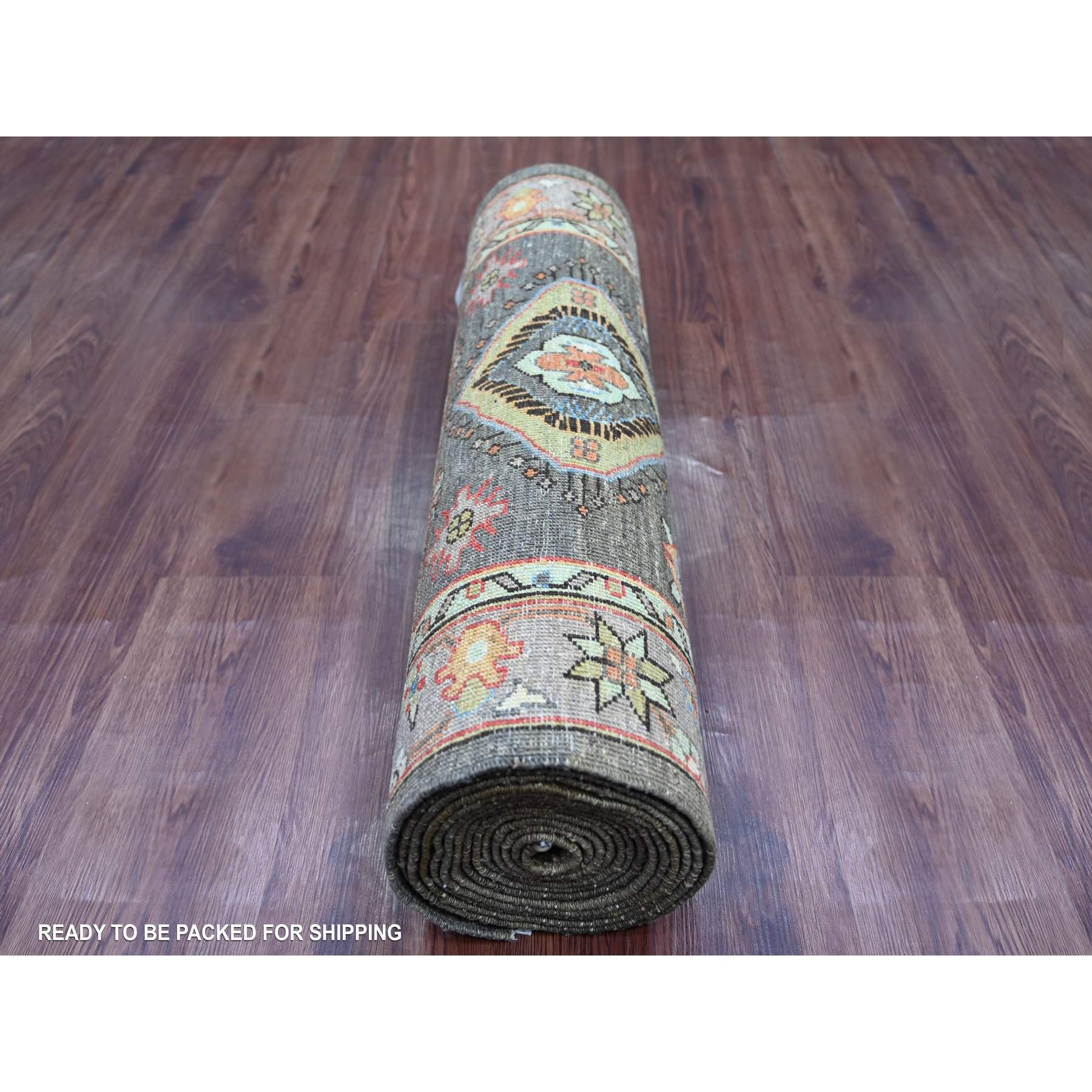 Oushak-And-Peshawar-Hand-Knotted-Rug-106055