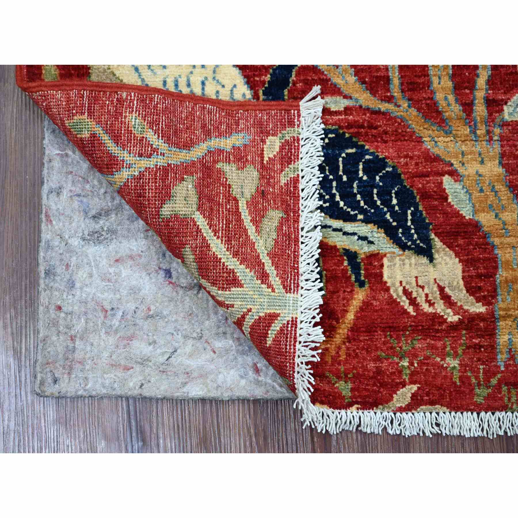 Oushak-And-Peshawar-Hand-Knotted-Rug-106100