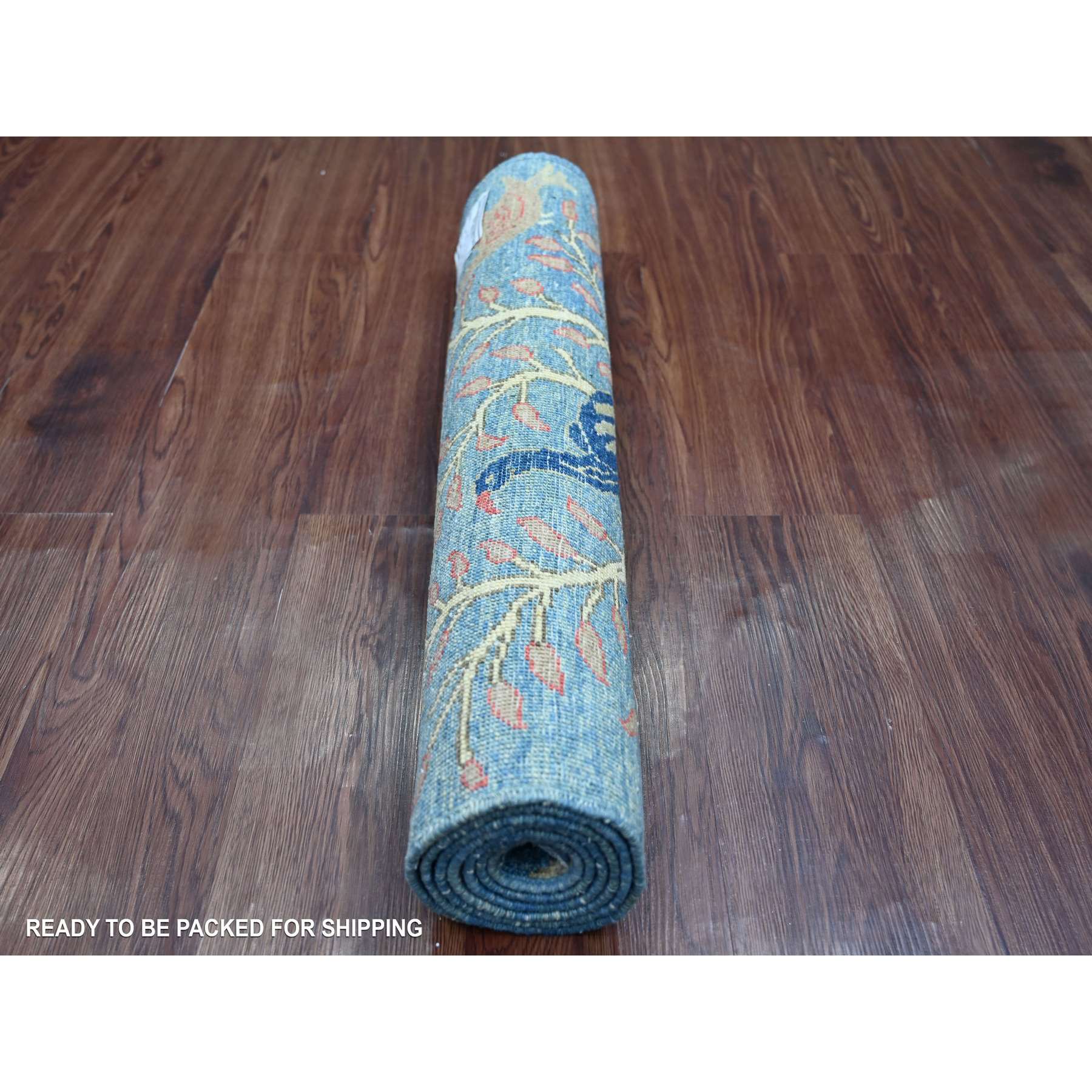 Oushak-And-Peshawar-Hand-Knotted-Rug-106105