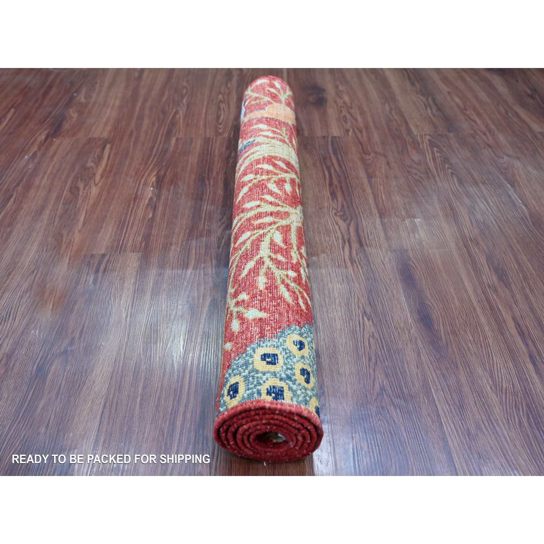 Oushak-And-Peshawar-Hand-Knotted-Rug-106110