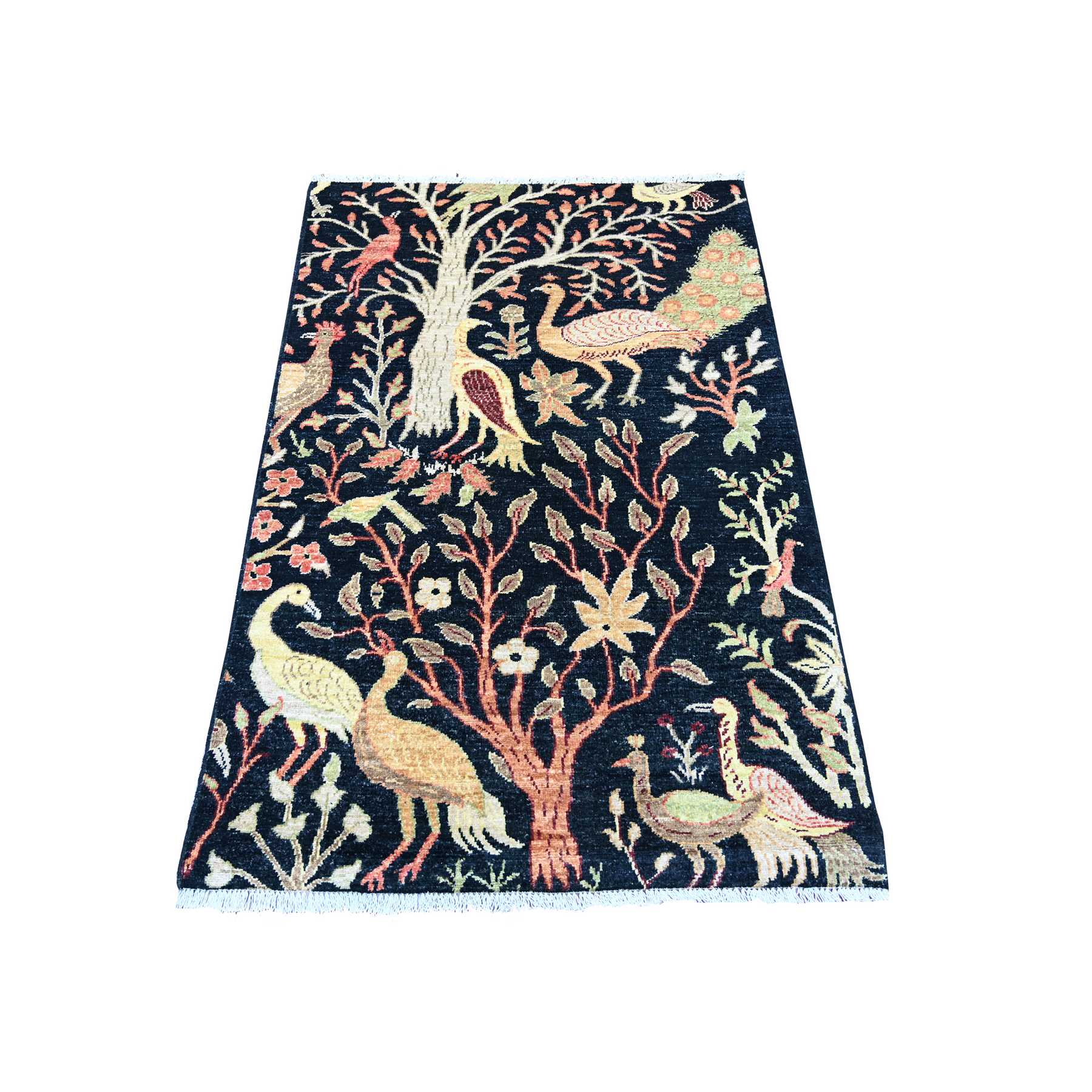 Oushak-And-Peshawar-Hand-Knotted-Rug-106115