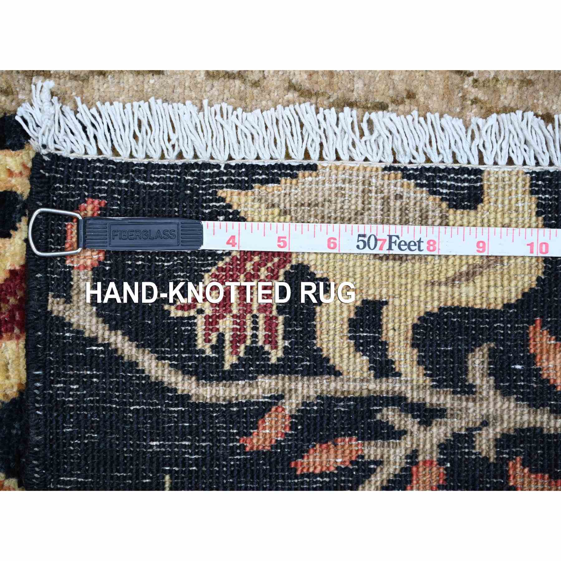 Oushak-And-Peshawar-Hand-Knotted-Rug-106115