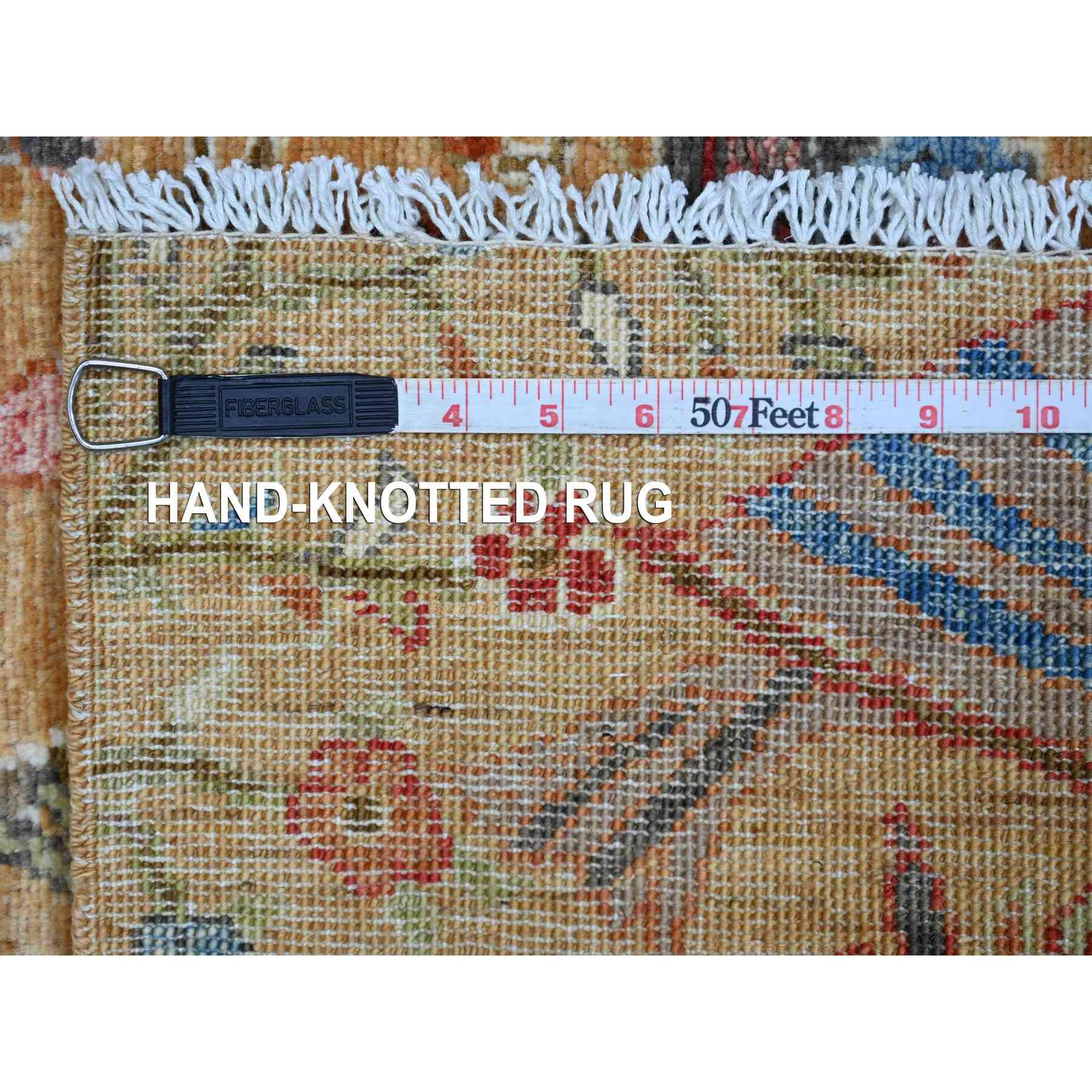 Oushak-And-Peshawar-Hand-Knotted-Rug-106130