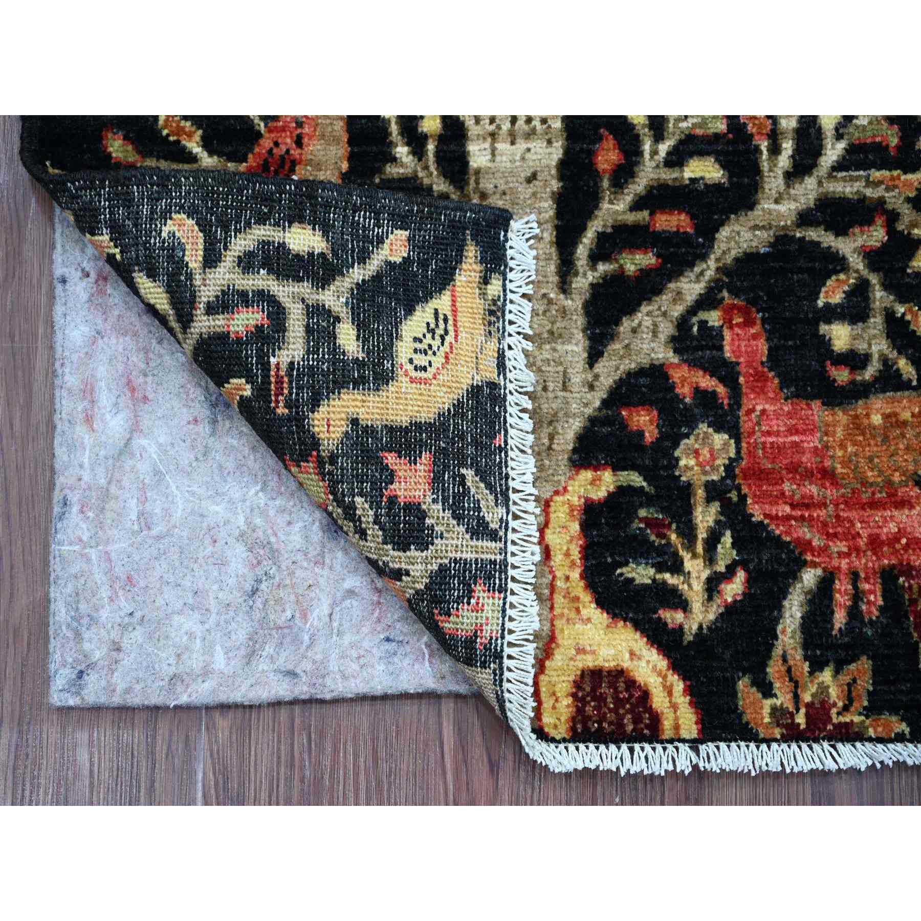 Oushak-And-Peshawar-Hand-Knotted-Rug-106145