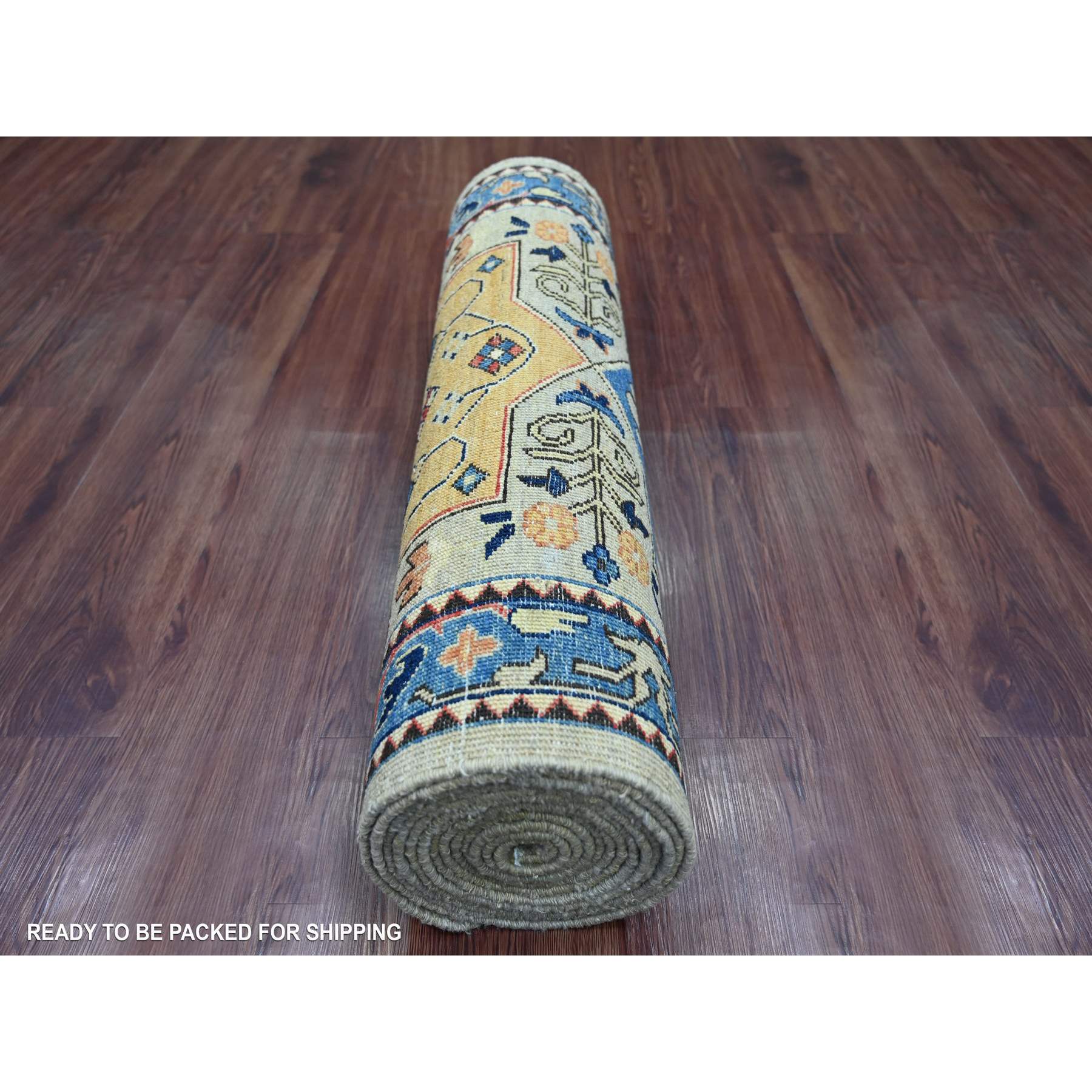 Oushak-And-Peshawar-Hand-Knotted-Rug-106185
