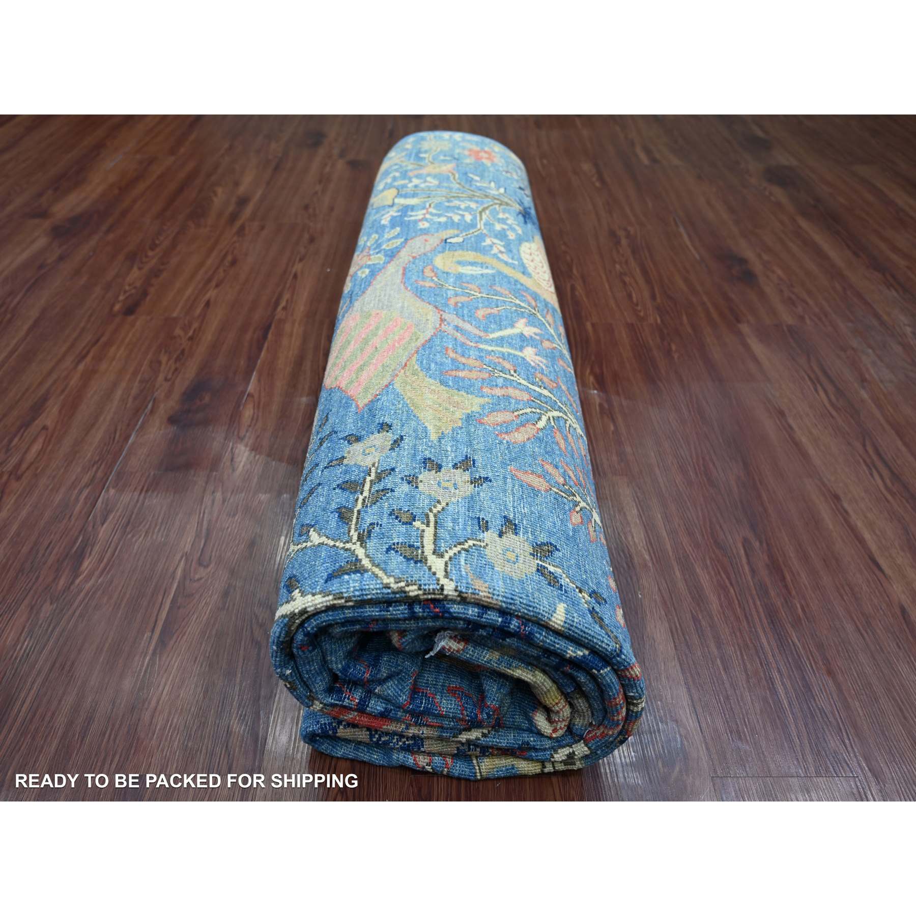 Oushak-And-Peshawar-Hand-Knotted-Rug-106290