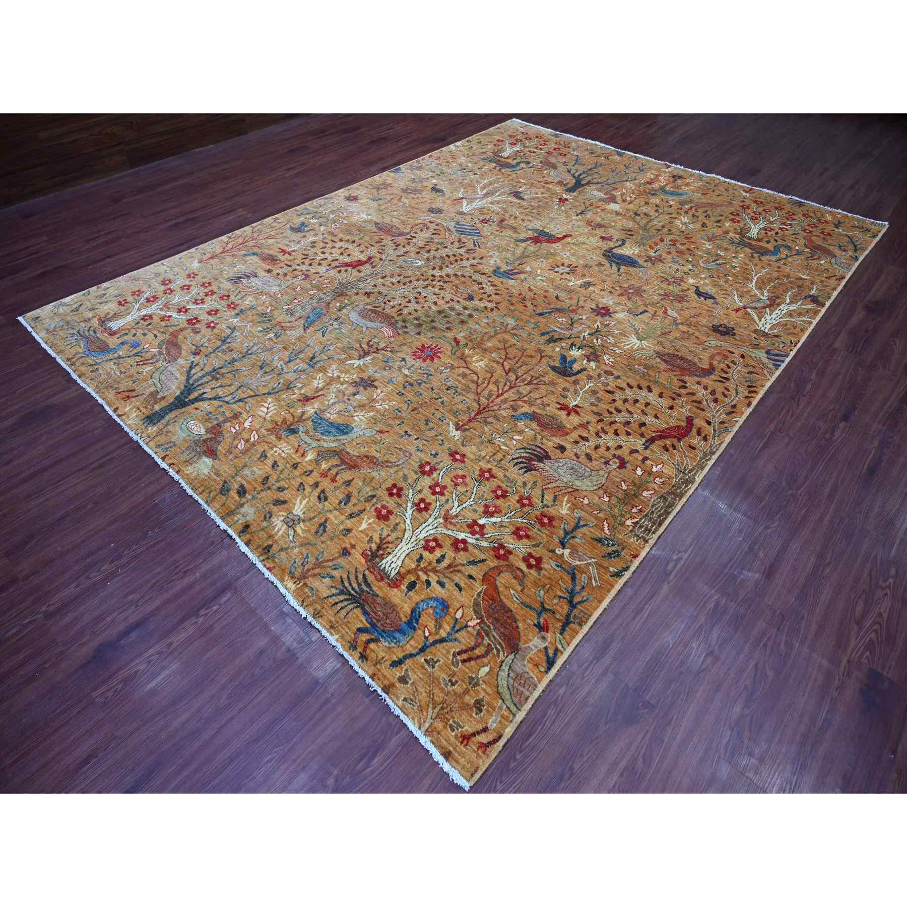 Oushak-And-Peshawar-Hand-Knotted-Rug-106295