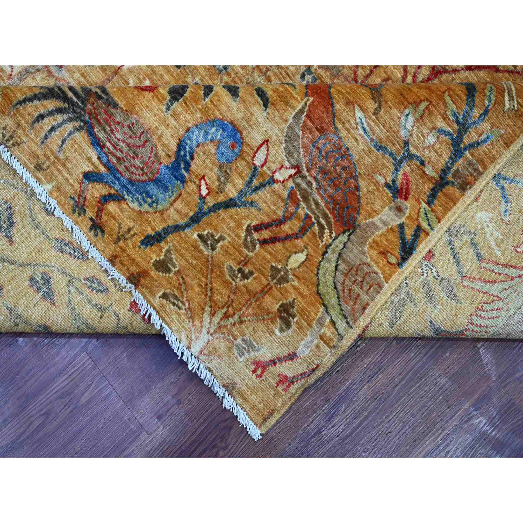 Oushak-And-Peshawar-Hand-Knotted-Rug-106295