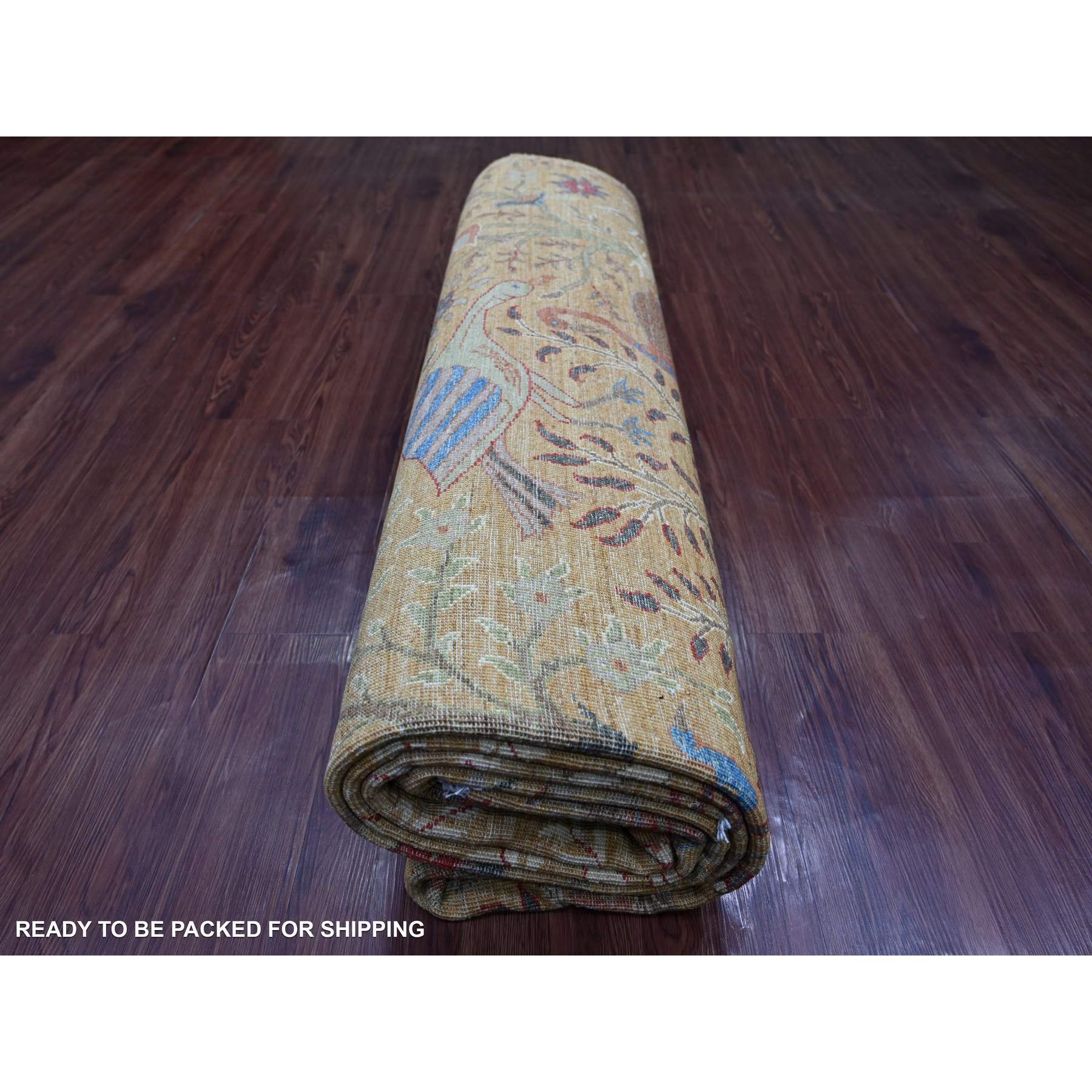 Oushak-And-Peshawar-Hand-Knotted-Rug-106295