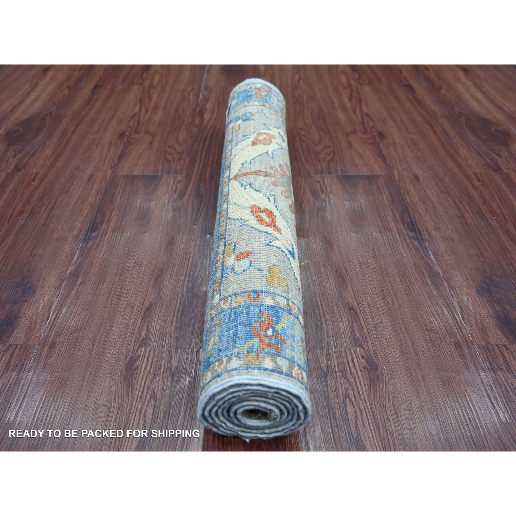 Oushak-And-Peshawar-Hand-Knotted-Rug-106410