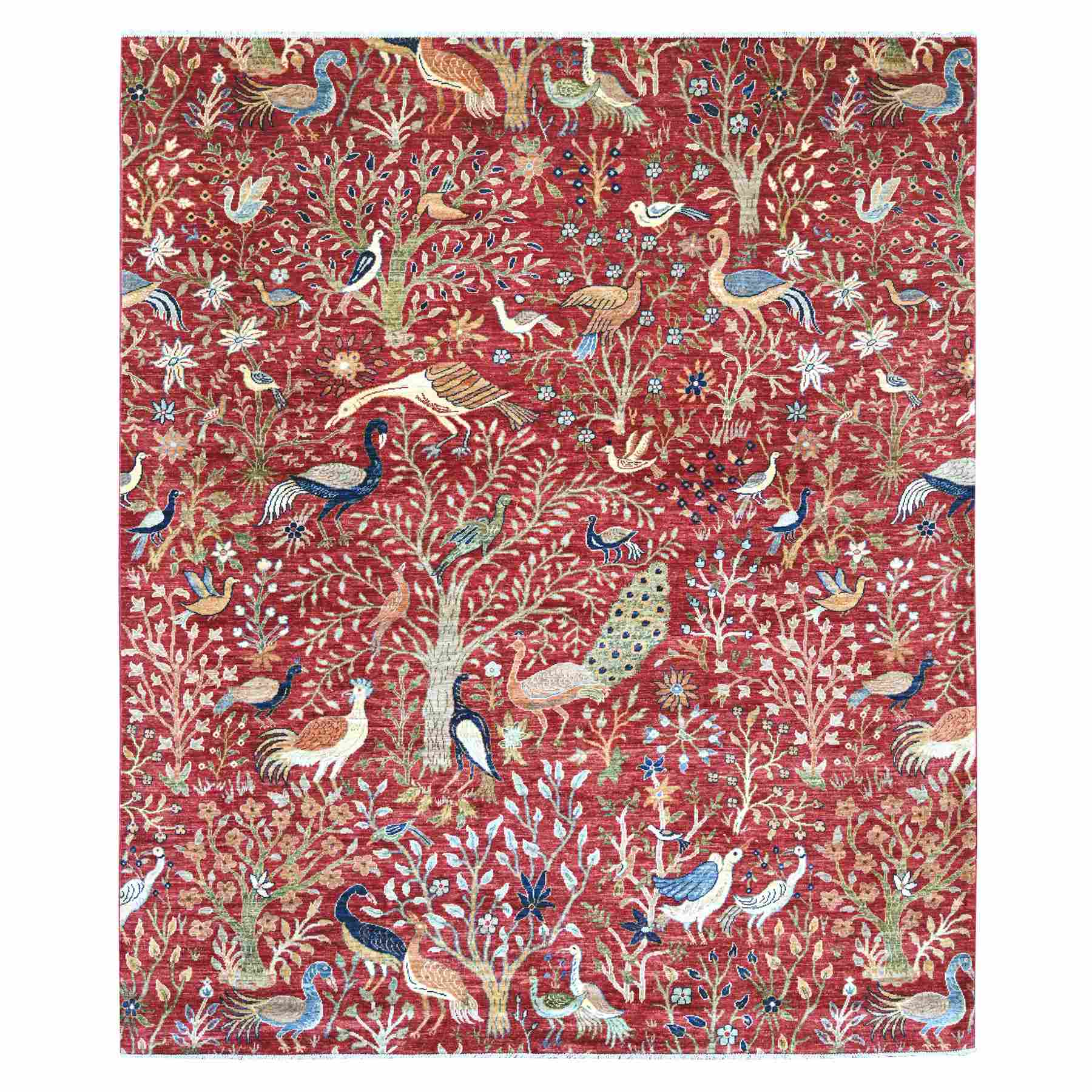 Oushak-And-Peshawar-Hand-Knotted-Rug-106515