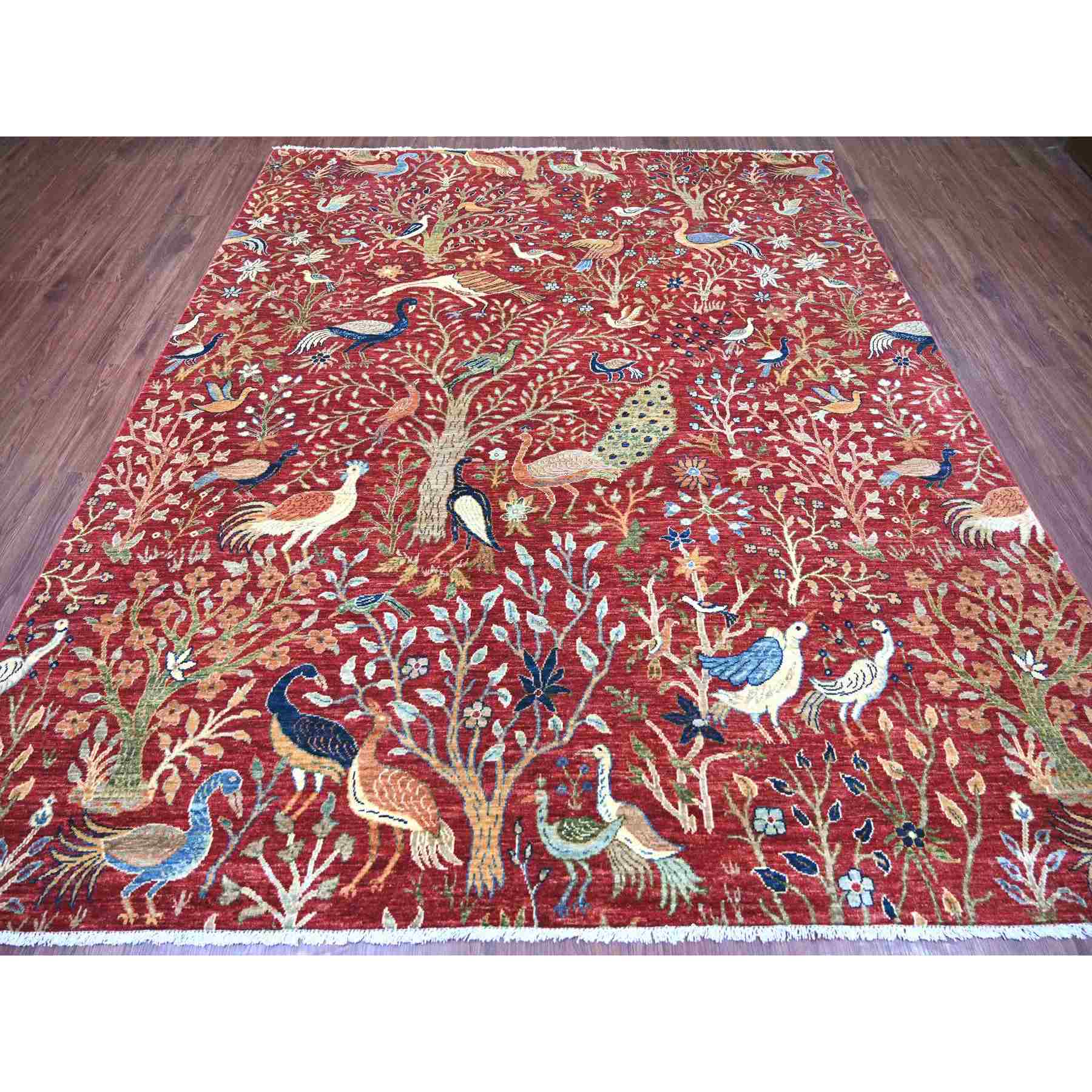 Oushak-And-Peshawar-Hand-Knotted-Rug-106515
