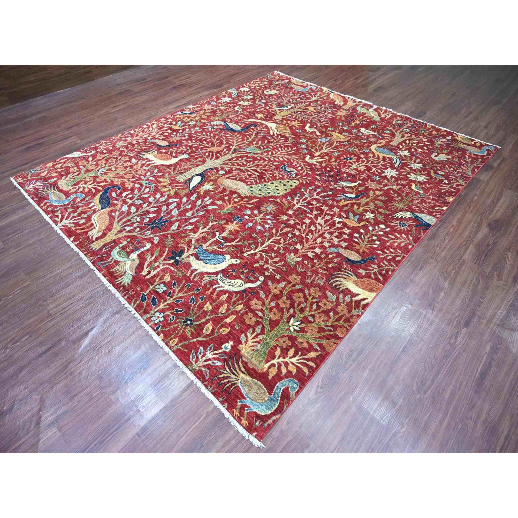 Oushak-And-Peshawar-Hand-Knotted-Rug-106515