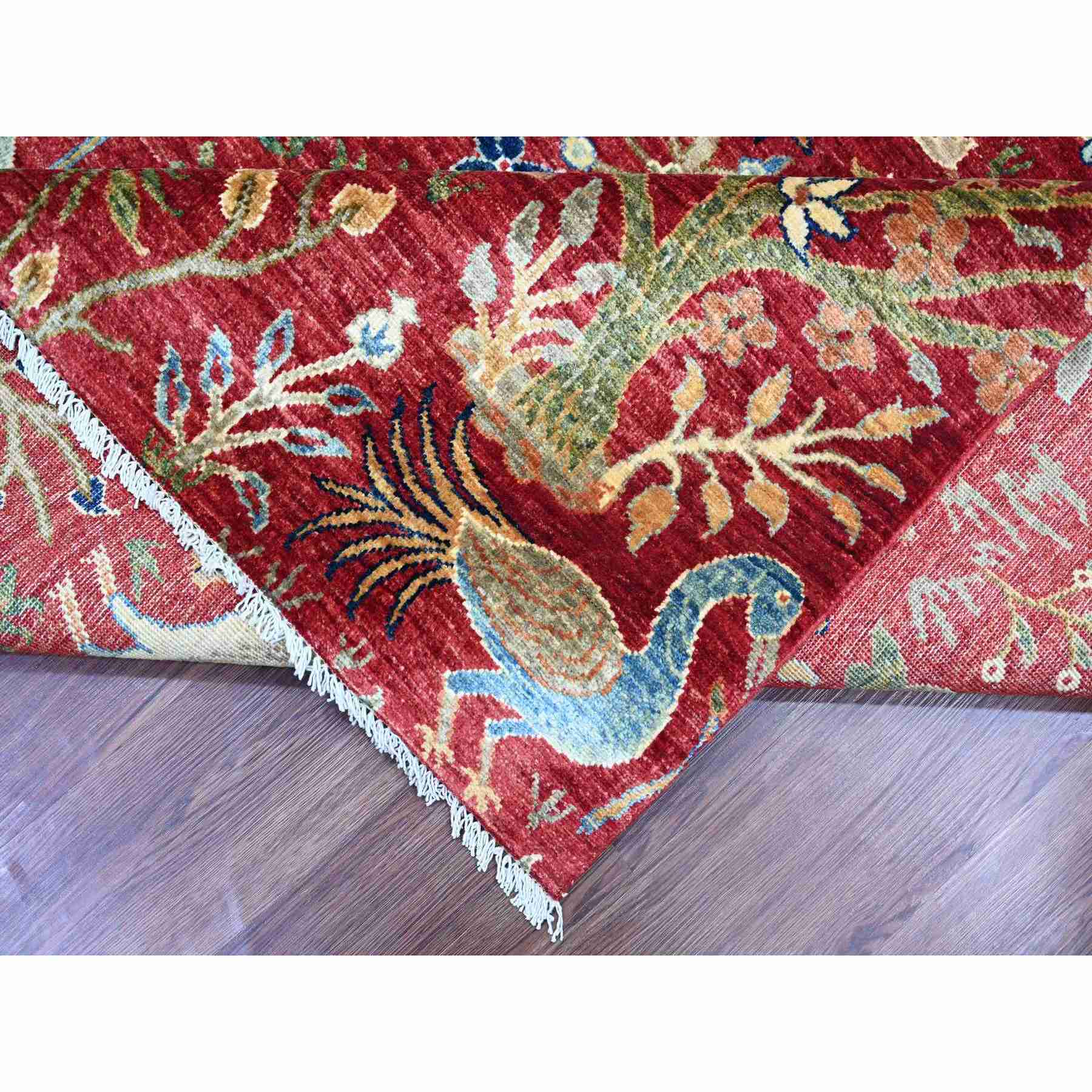Oushak-And-Peshawar-Hand-Knotted-Rug-106515