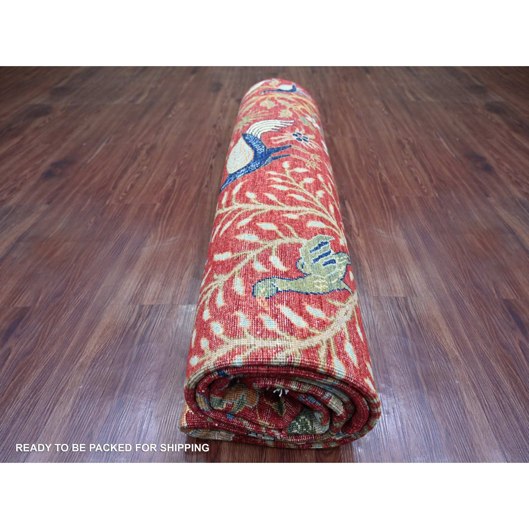 Oushak-And-Peshawar-Hand-Knotted-Rug-106515