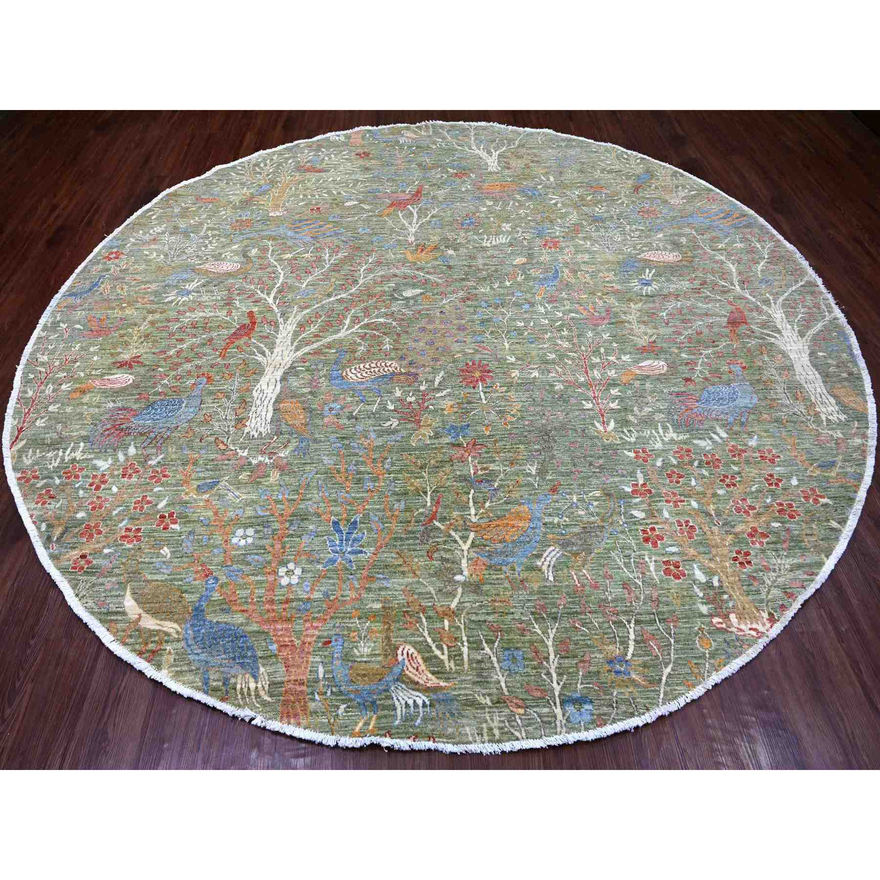 Oushak-And-Peshawar-Hand-Knotted-Rug-106520