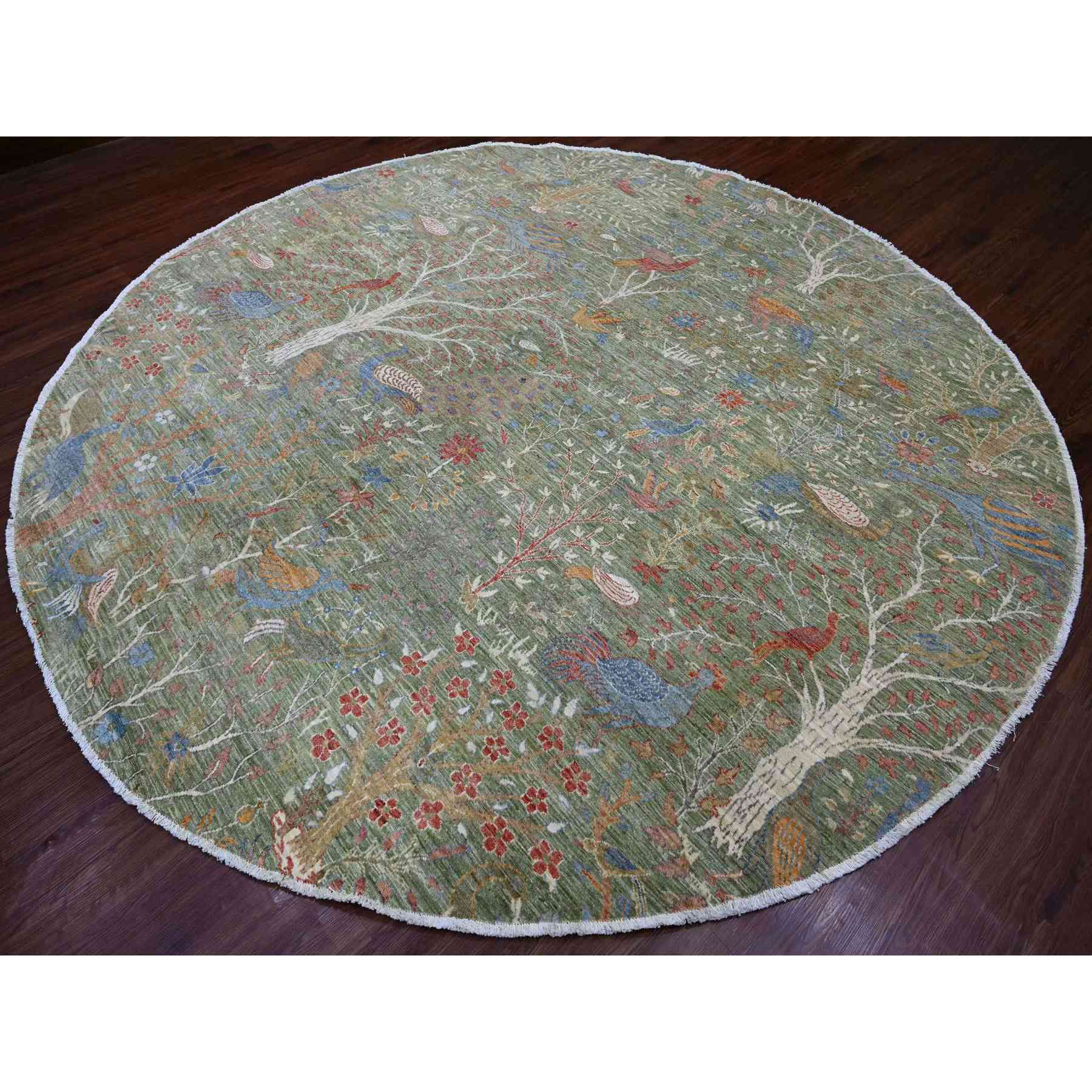 Oushak-And-Peshawar-Hand-Knotted-Rug-106520