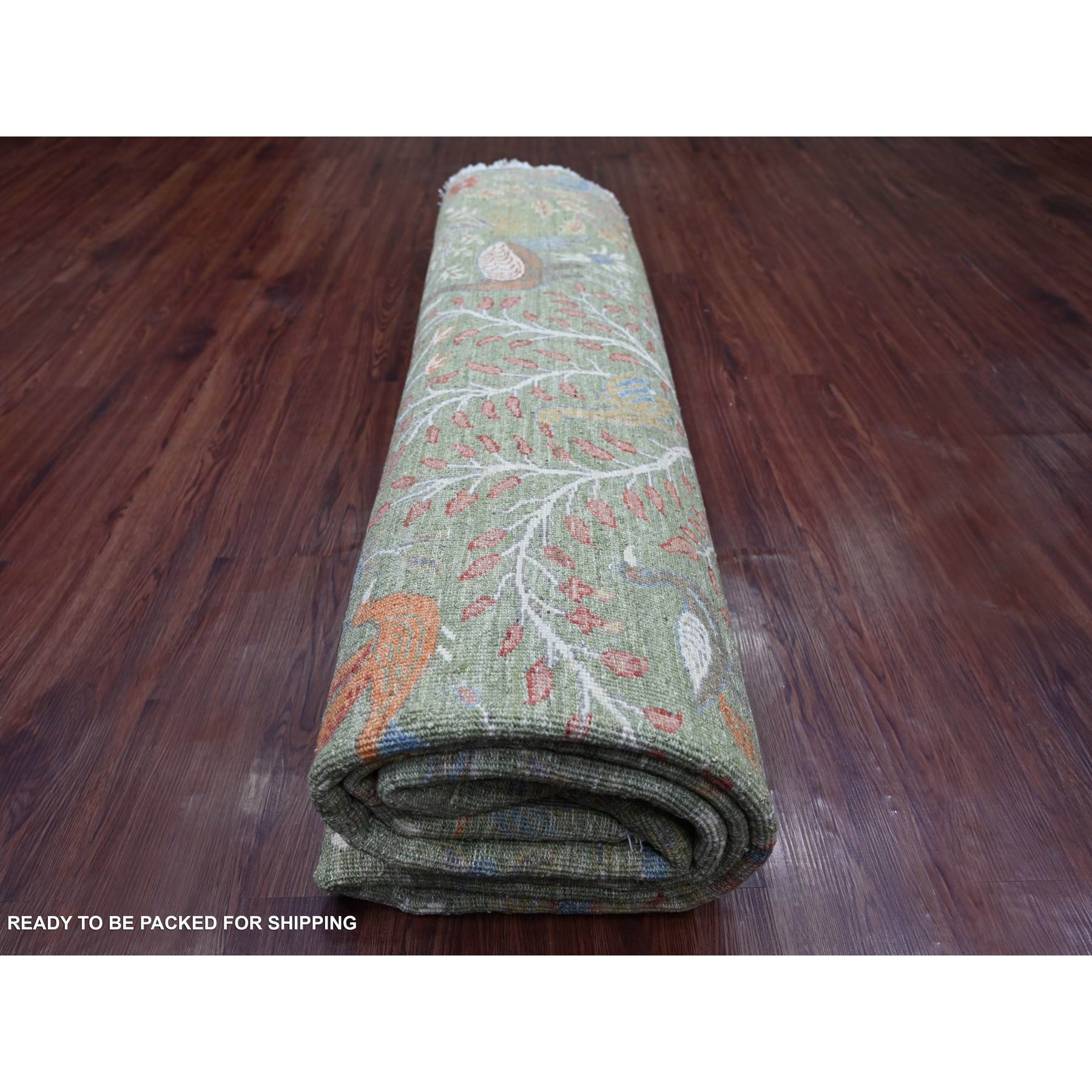 Oushak-And-Peshawar-Hand-Knotted-Rug-106520