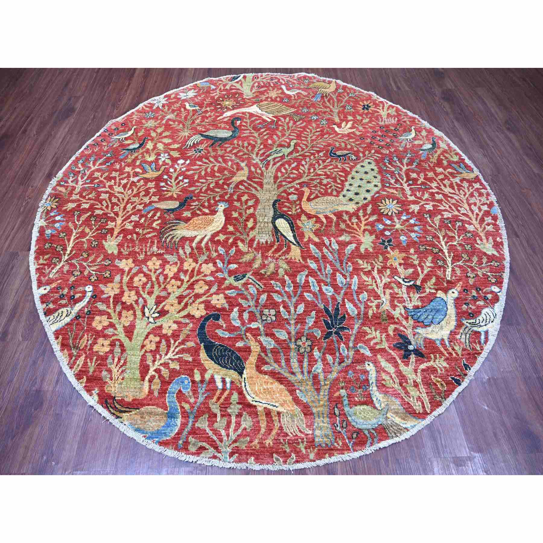 Oushak-And-Peshawar-Hand-Knotted-Rug-106530
