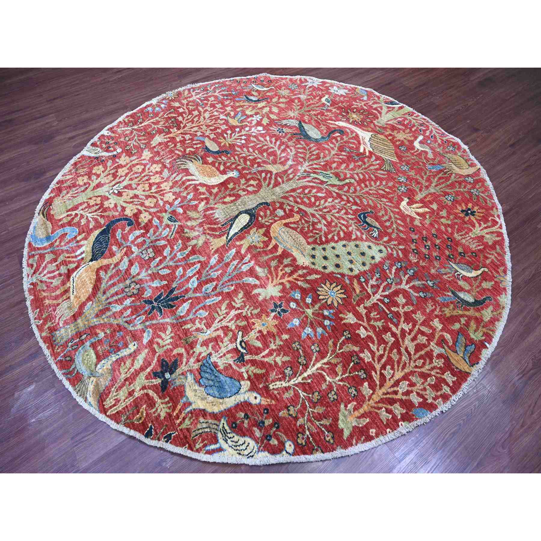 Oushak-And-Peshawar-Hand-Knotted-Rug-106530