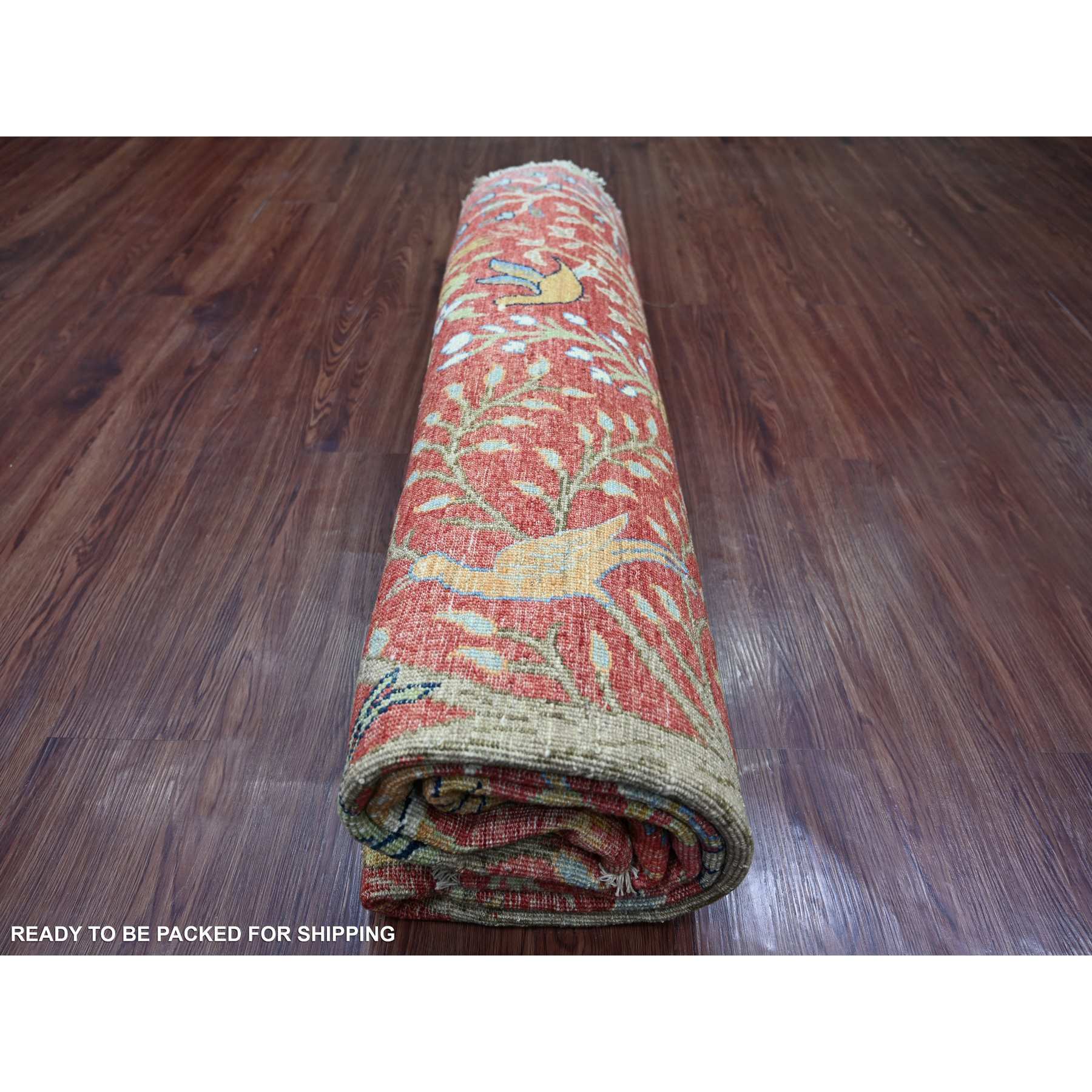 Oushak-And-Peshawar-Hand-Knotted-Rug-106530