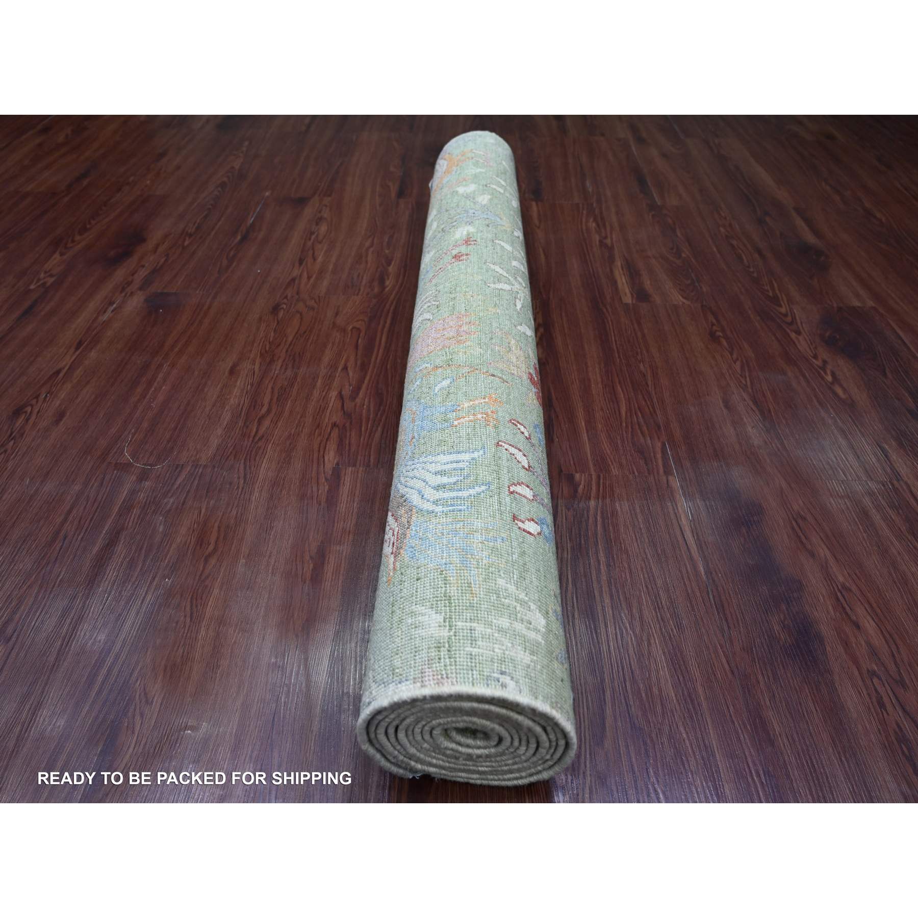 Oushak-And-Peshawar-Hand-Knotted-Rug-106535