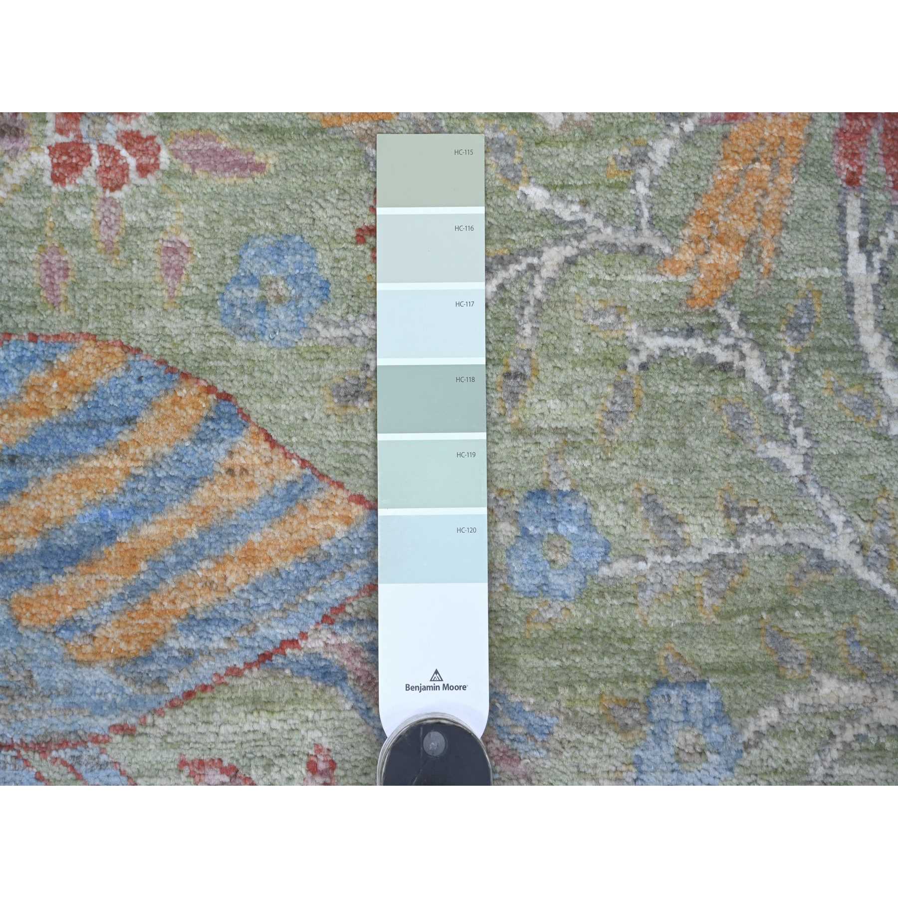 Oushak-And-Peshawar-Hand-Knotted-Rug-106540