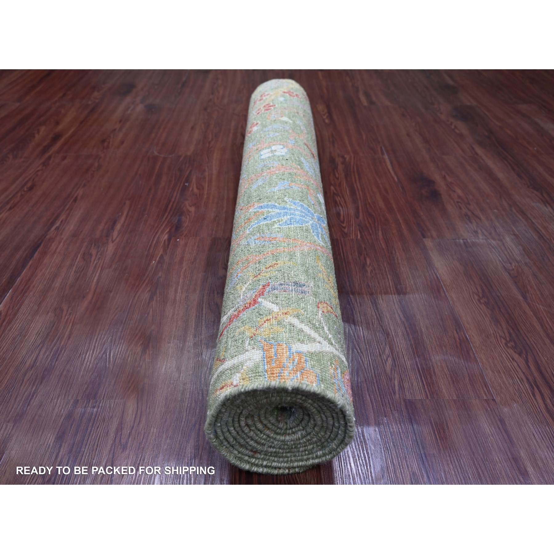 Oushak-And-Peshawar-Hand-Knotted-Rug-106540