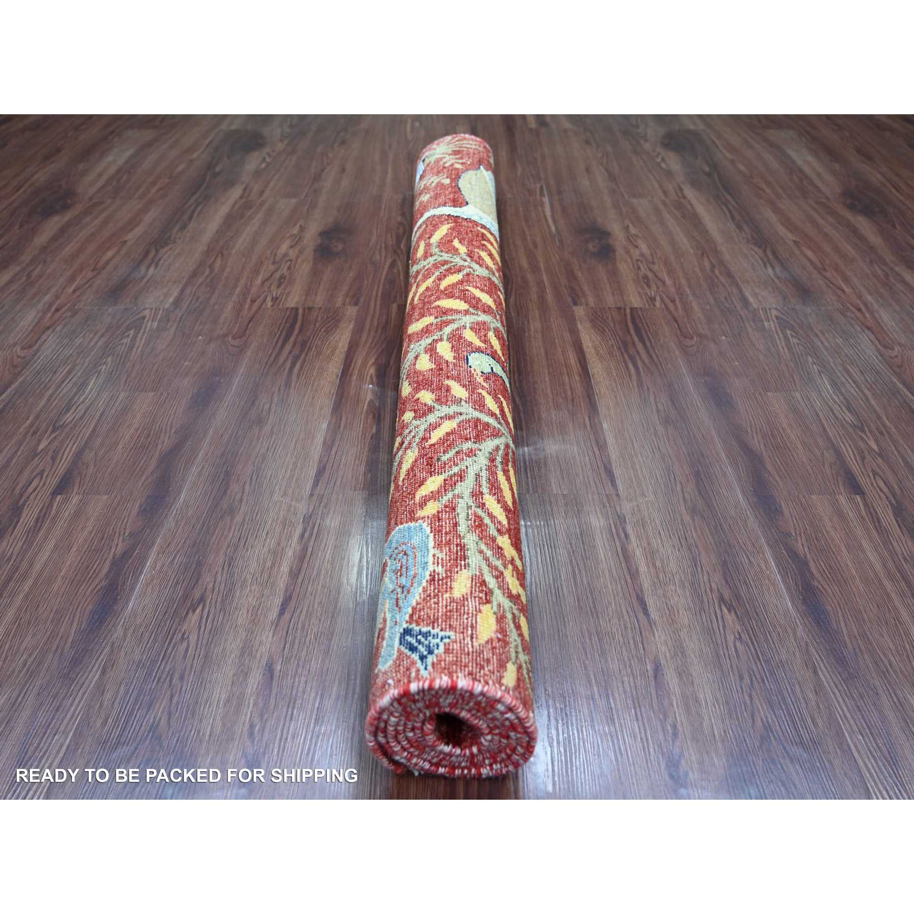 Oushak-And-Peshawar-Hand-Knotted-Rug-106545