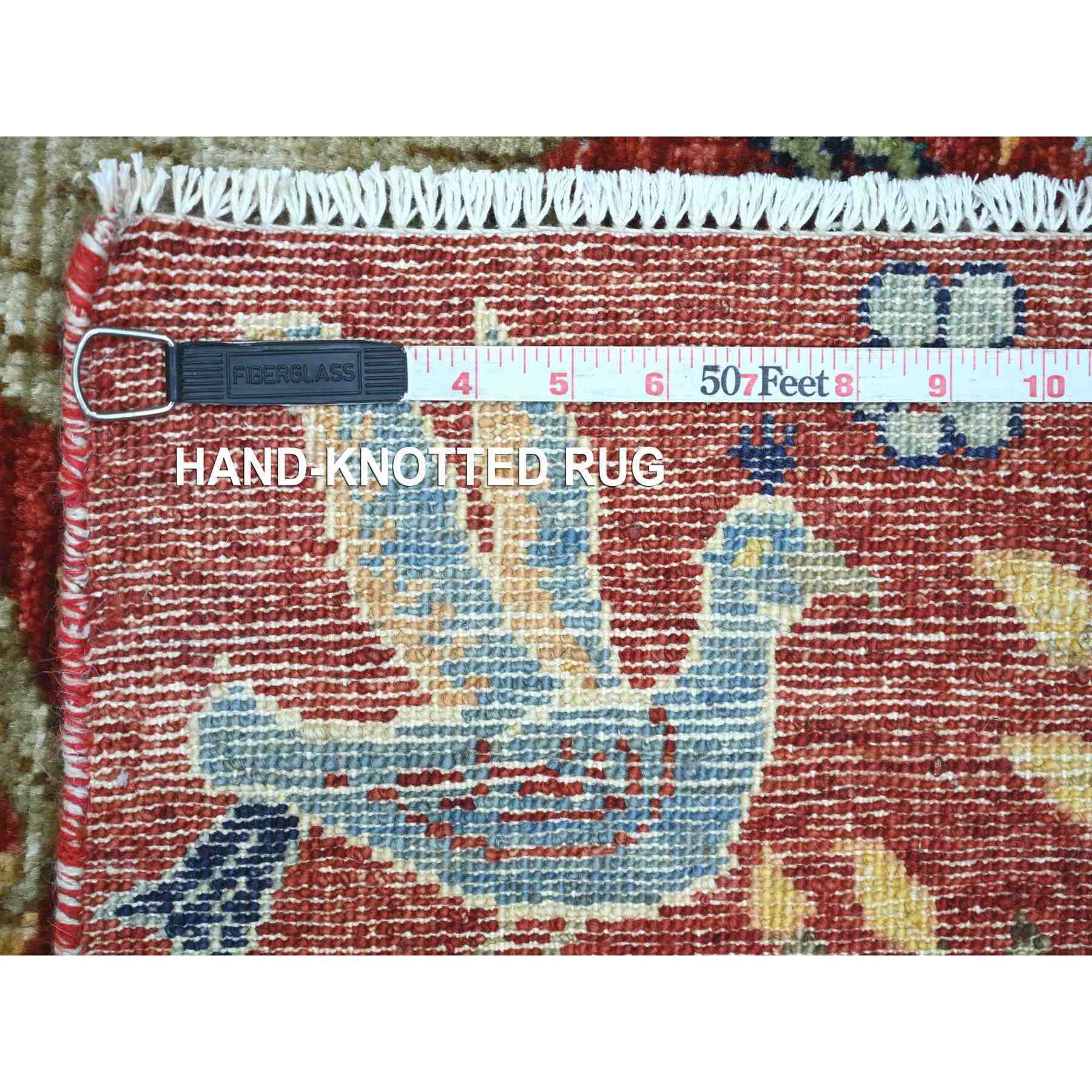 Oushak-And-Peshawar-Hand-Knotted-Rug-106545
